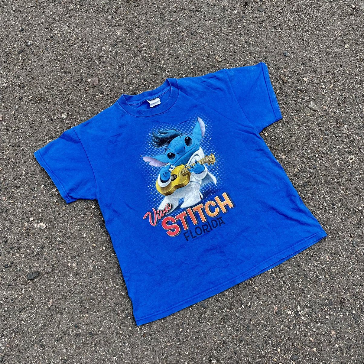 Vintage Vintage Y2K Disney Stitch Graphic Tee Streetwear Blue Boxy M Size US M / EU 48-50 / 2 - 5 Thumbnail
