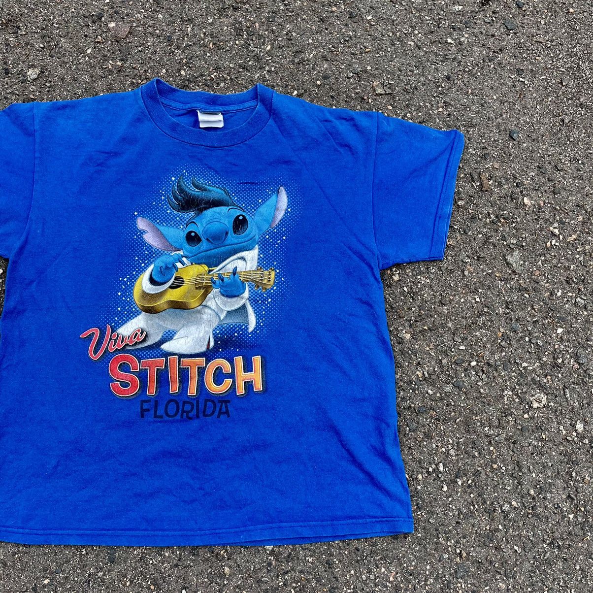 Vintage Vintage Y2K Disney Stitch Graphic Tee Streetwear Blue Boxy M Size US M / EU 48-50 / 2 - 2 Thumbnail