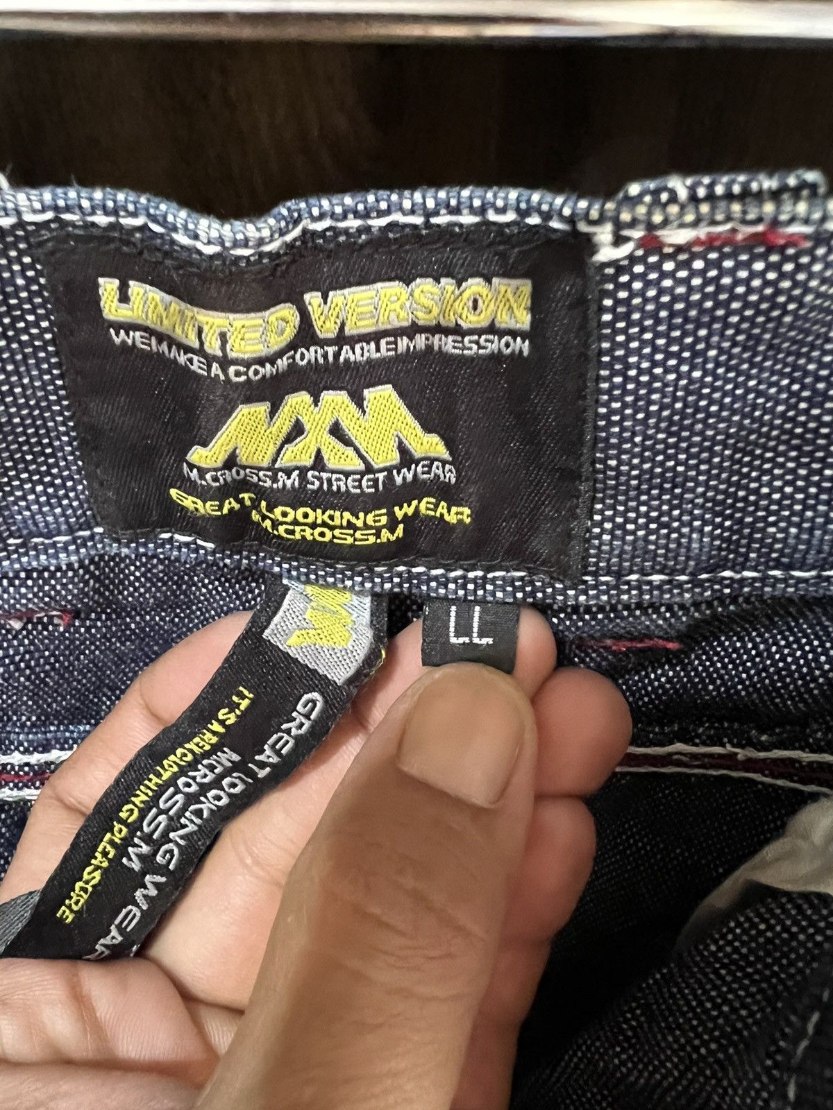 Japanese Brand 🔥M.Cross.M Streetwear Baggy Denim Pants Size US 33 - 16 Thumbnail