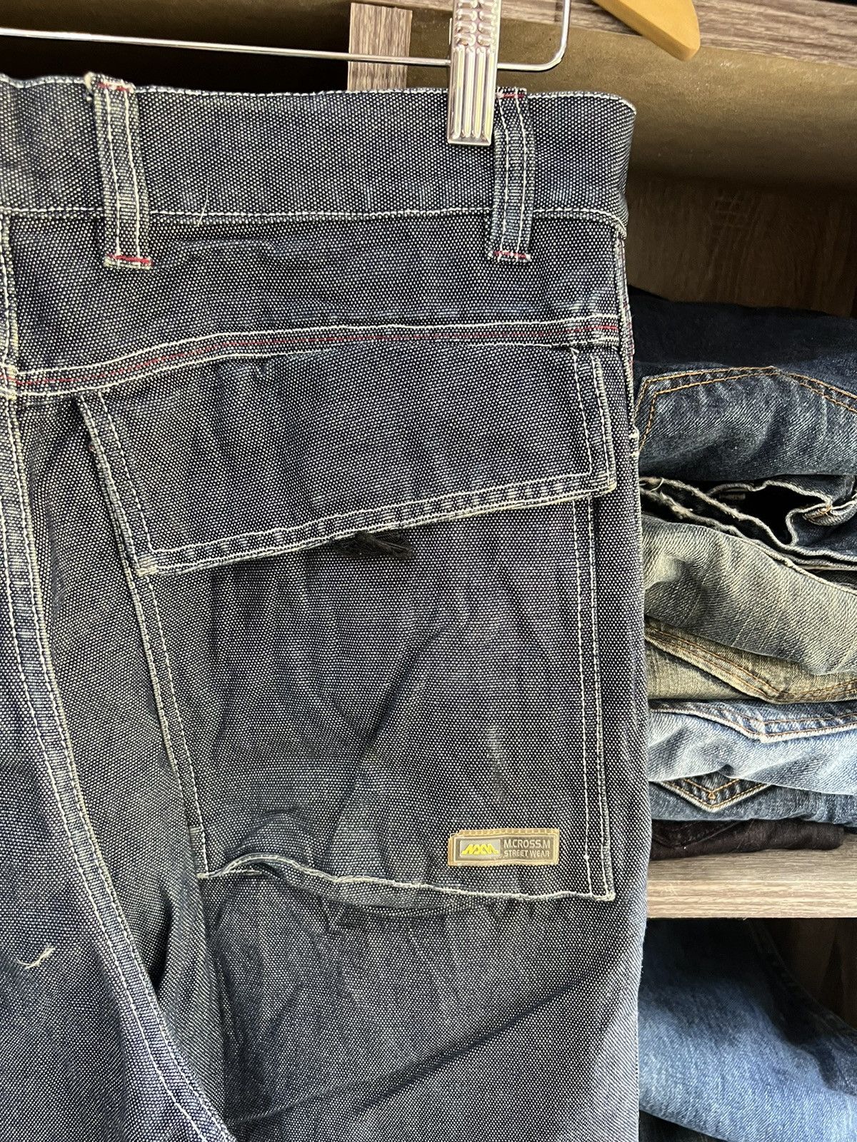 Japanese Brand 🔥M.Cross.M Streetwear Baggy Denim Pants Size US 33 - 9 Thumbnail