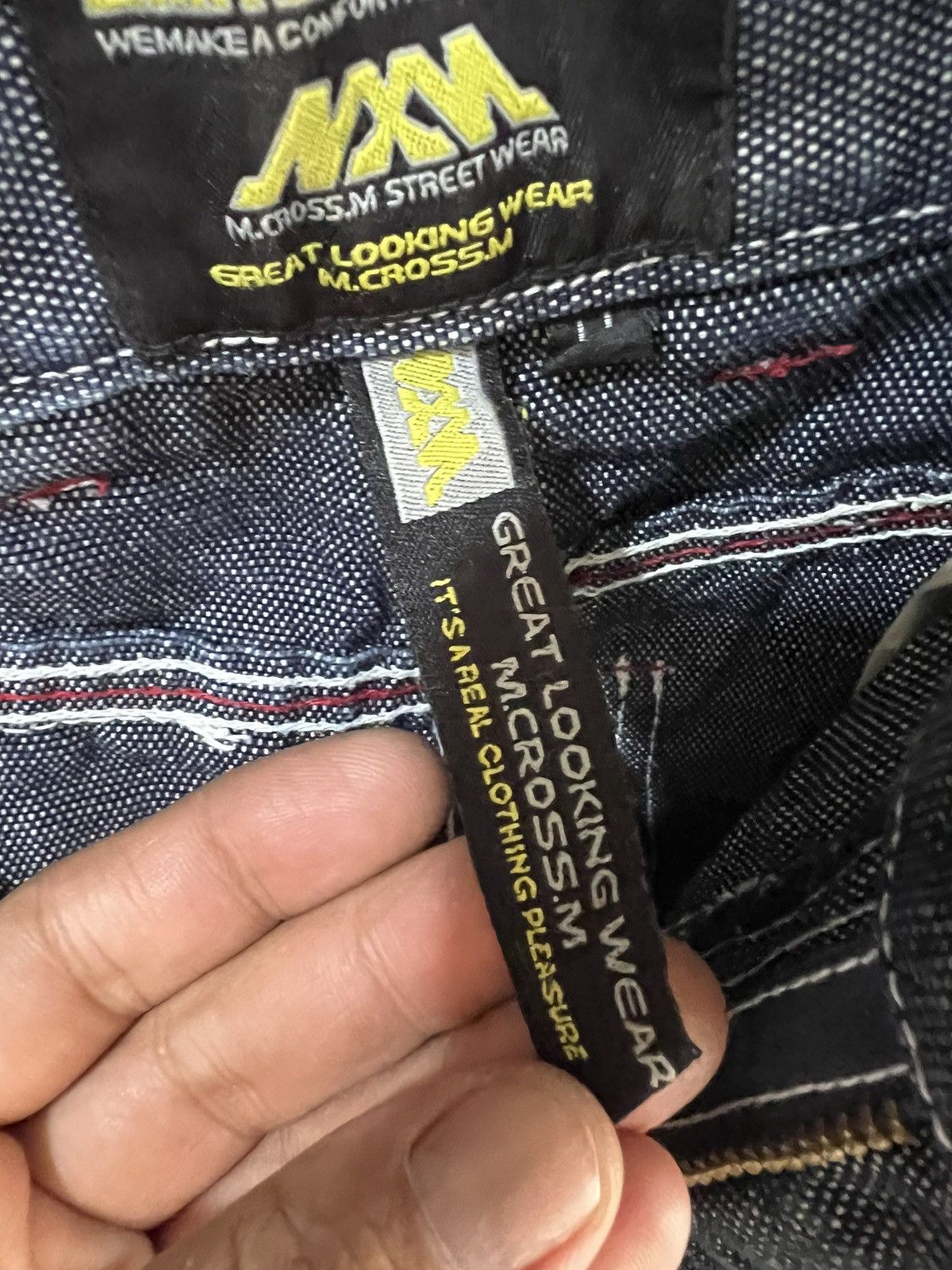 Japanese Brand 🔥M.Cross.M Streetwear Baggy Denim Pants Size US 33 - 15 Thumbnail