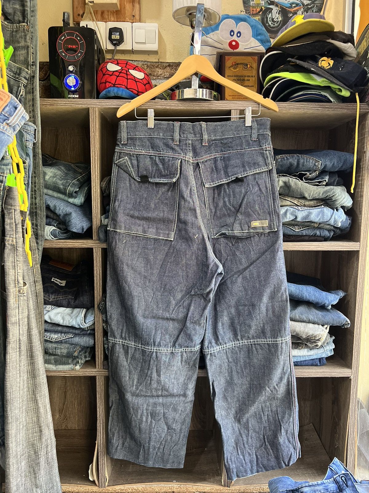 Japanese Brand 🔥M.Cross.M Streetwear Baggy Denim Pants Size US 33 - 2 Thumbnail