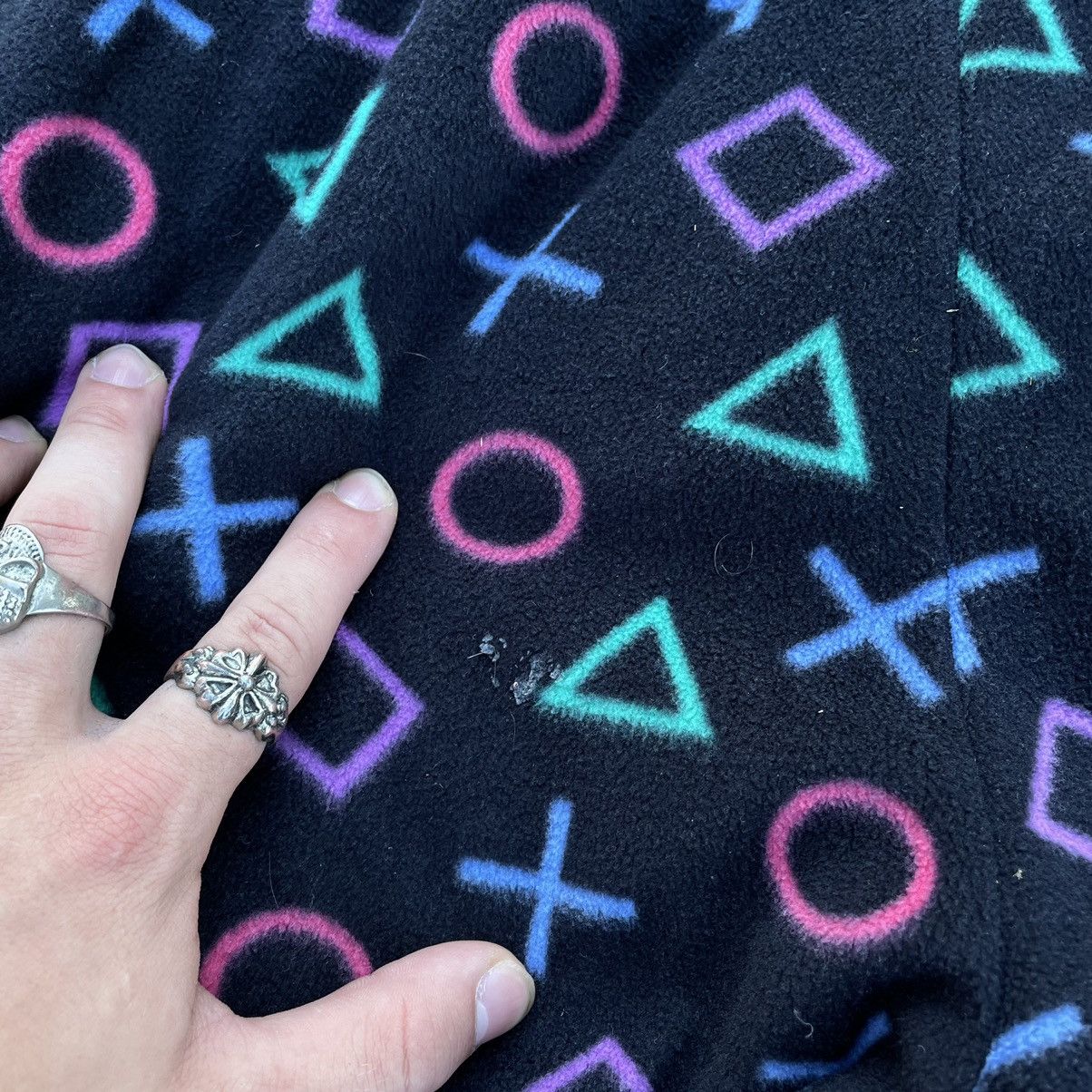 Vintage Vintage Y2K PlayStation All Over Print Baggy Pants Rave 34 Size US 34 / EU 50 - 9 Thumbnail