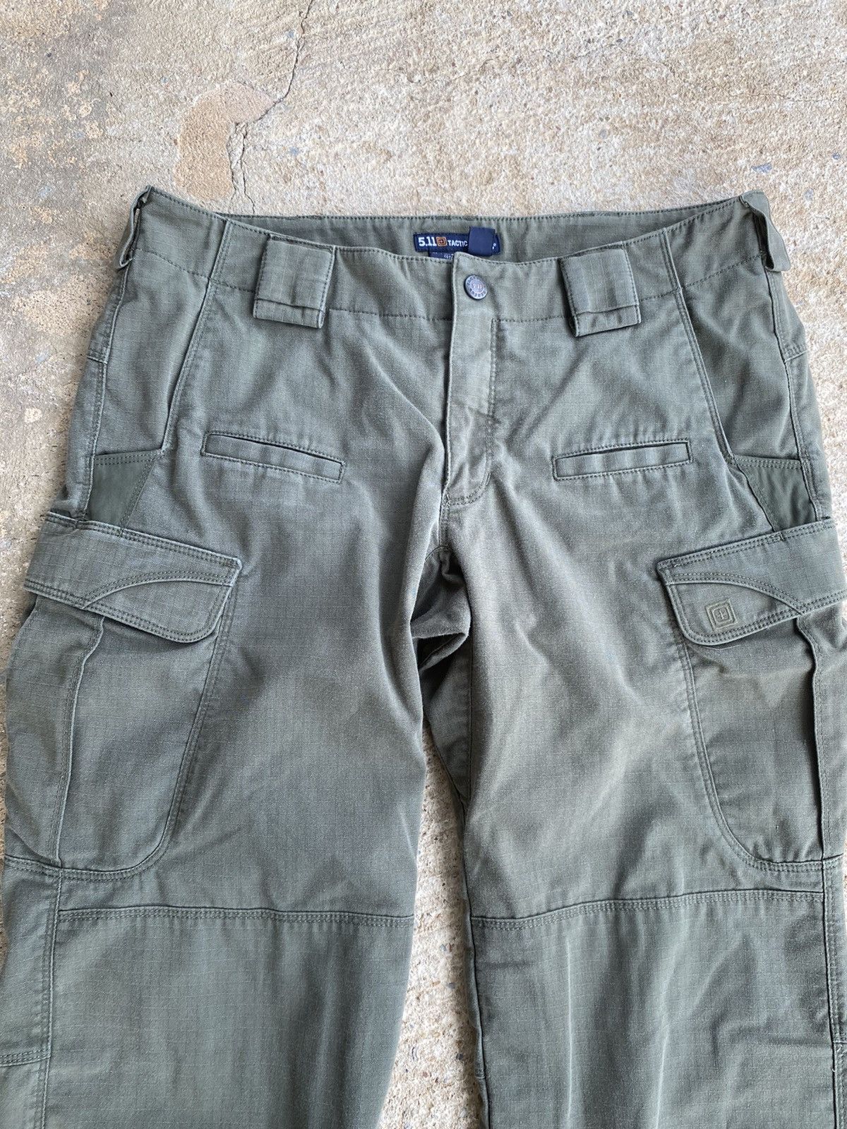 5.11 × Vintage Vintage Y2K 5.11 Gorp Olive Cargo Pants Size 33" - 2 Thumbnail