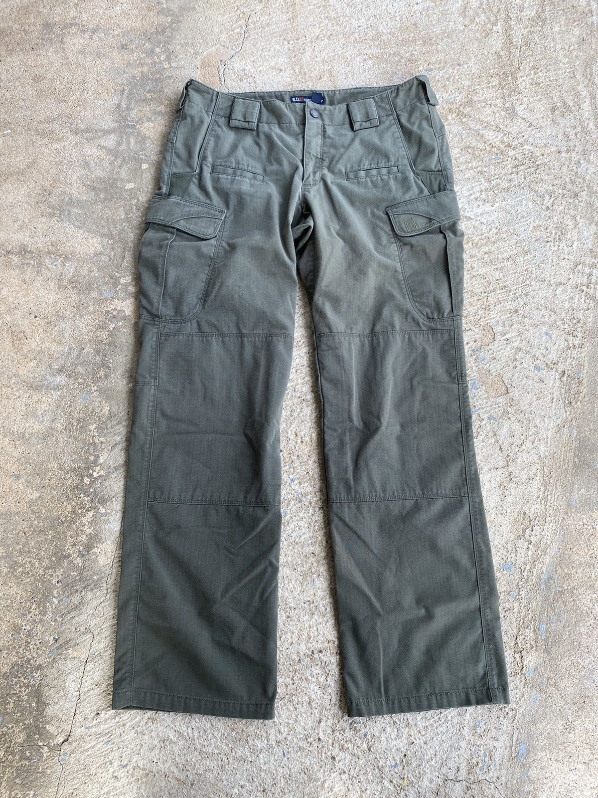 5.11 × Vintage Vintage Y2K 5.11 Gorp Olive Cargo Pants Size 33" - 1 Thumbnail