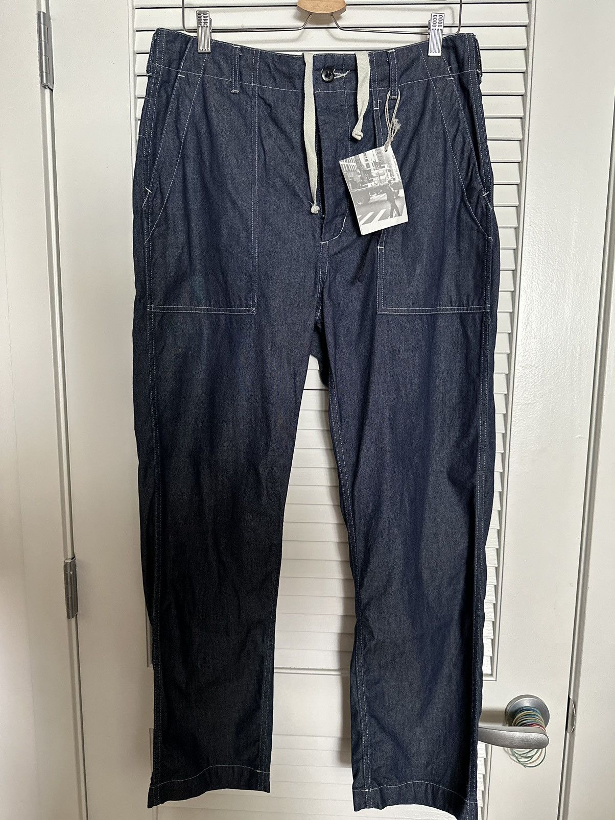 Engineered Garments SS21 Fatigue Pant 8oz Cone Denim Indigo size S 