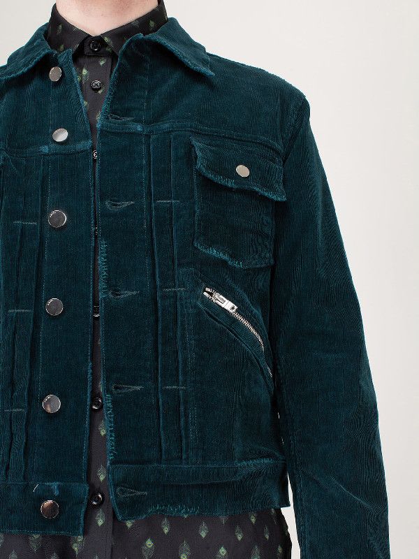 Amiri Corduroy Wrangler Jacket in Jaguar Green Size US L / EU 52-54 / 3 - 2 Thumbnail