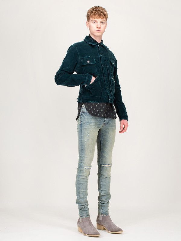 Amiri Corduroy Wrangler Jacket in Jaguar Green Size US L / EU 52-54 / 3 - 4 Thumbnail