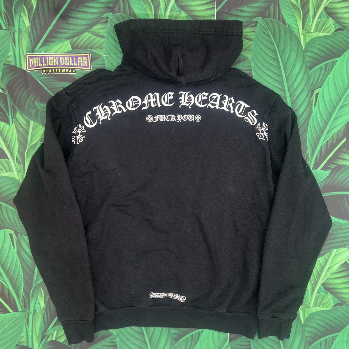 Pre-owned Fuck You Pullover Hoodie In Black