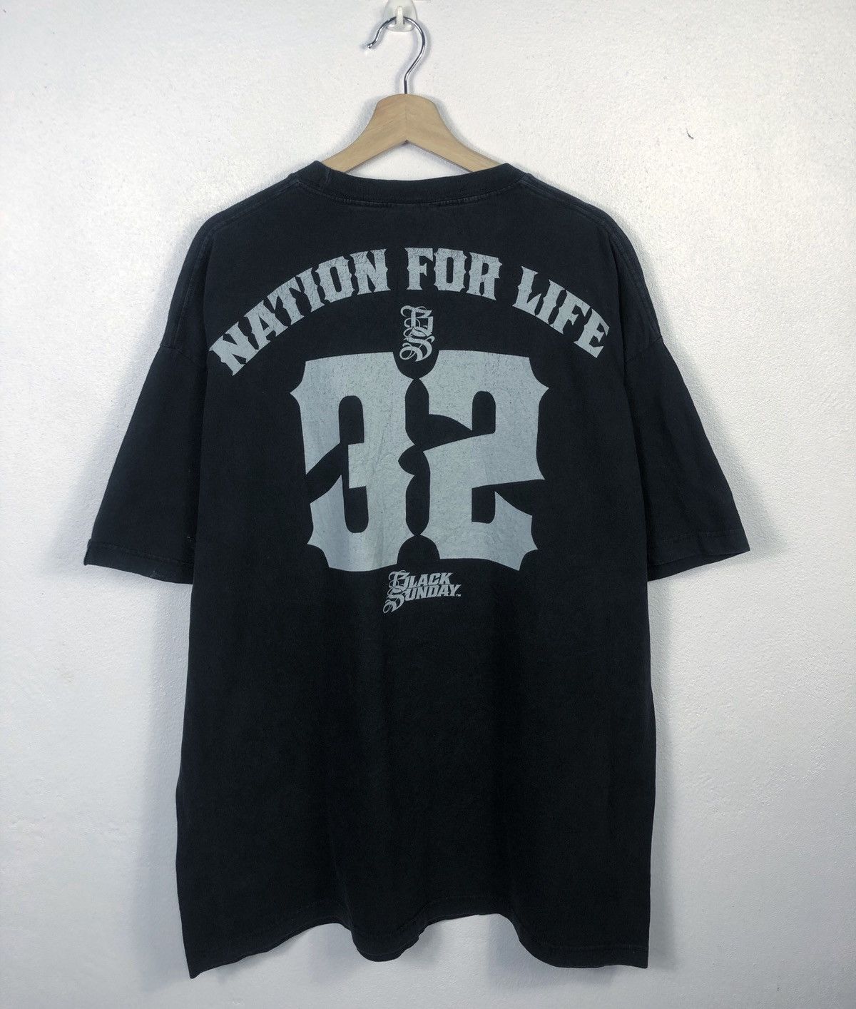 Other Rare Black Sunday Nation For Life Skulls Tee Size US XXL / EU 58 / 5 - 7 Thumbnail