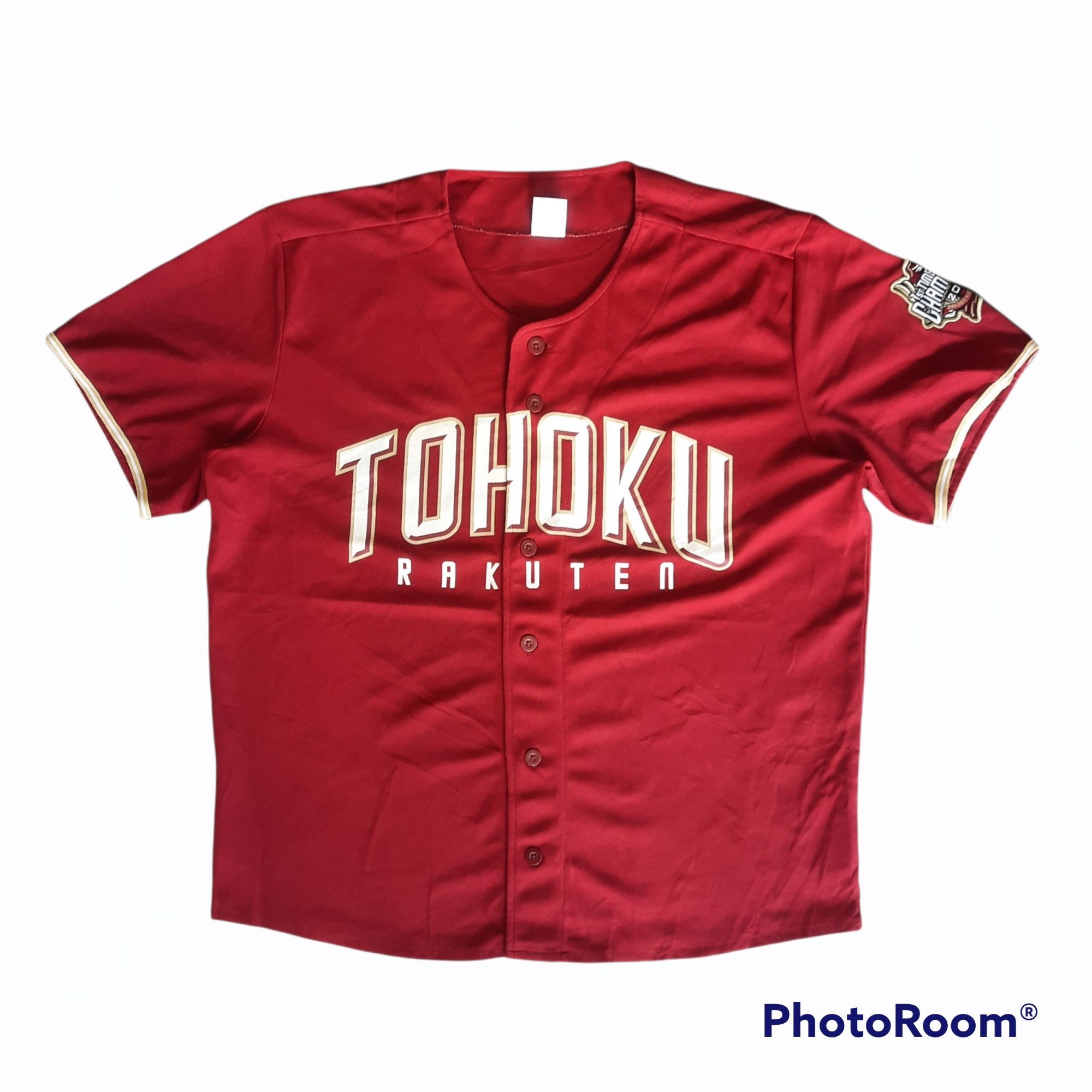 image of Majestic Npb Tohoku Rakuten Golden Eagles Baseball Jersey, Men's (Size Large)
