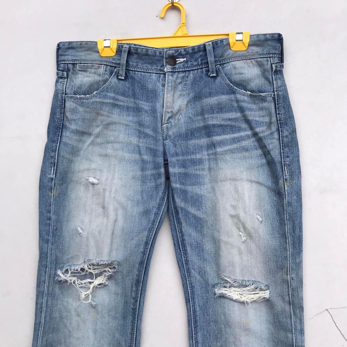 Vanquish RARE🔥 Vanquish X Murder License Distressed Denim Pants Size US 34 / EU 50 - 3 Thumbnail