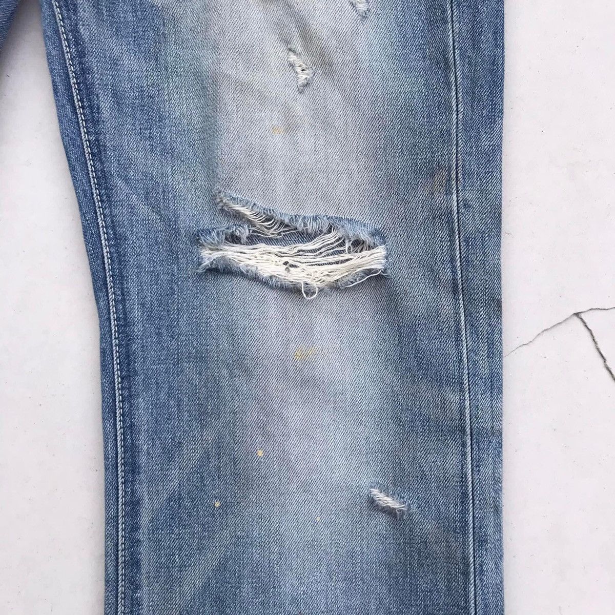 Vanquish RARE🔥 Vanquish X Murder License Distressed Denim Pants Size US 34 / EU 50 - 20 Thumbnail