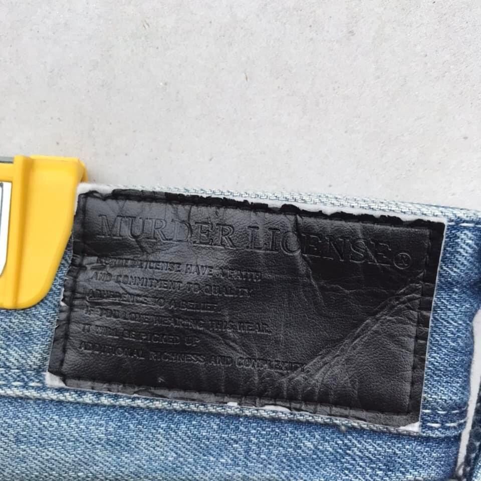Vanquish RARE🔥 Vanquish X Murder License Distressed Denim Pants Size US 34 / EU 50 - 13 Thumbnail