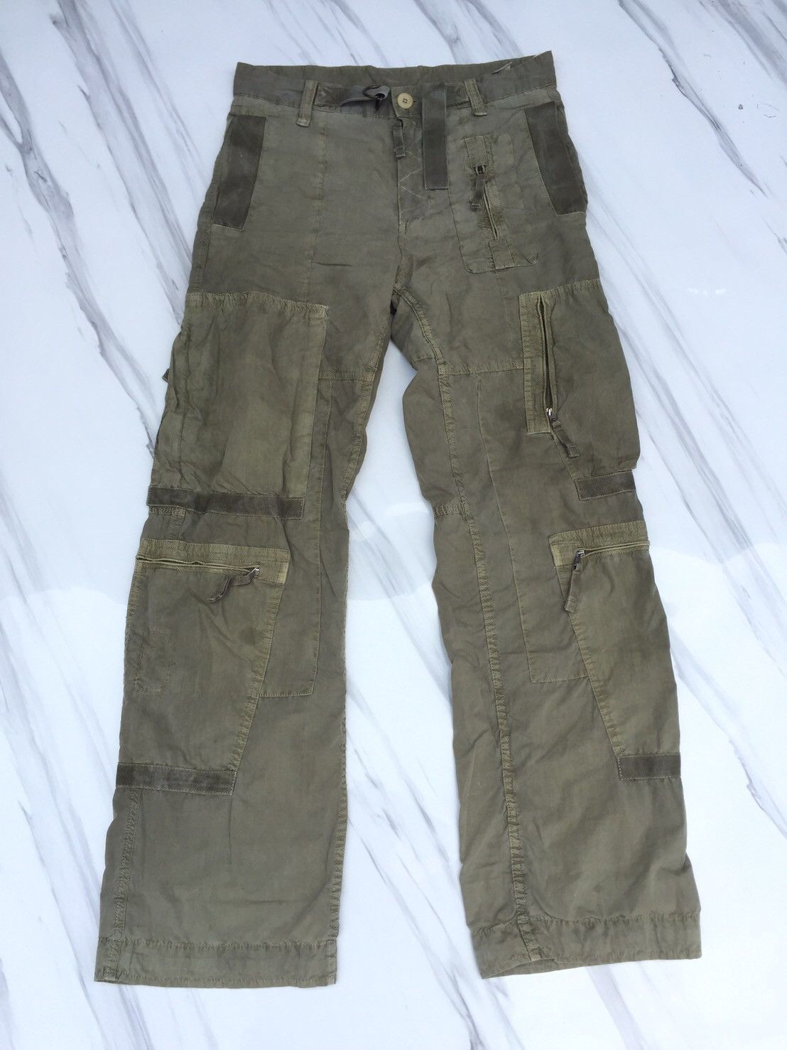 Image of Napapijri Tactical Cargo Pants in Green, Men's (Size 33)