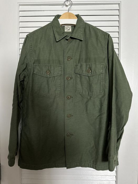 orSlow US Army Fatigue Shirt (Vintage Washed), Green Used