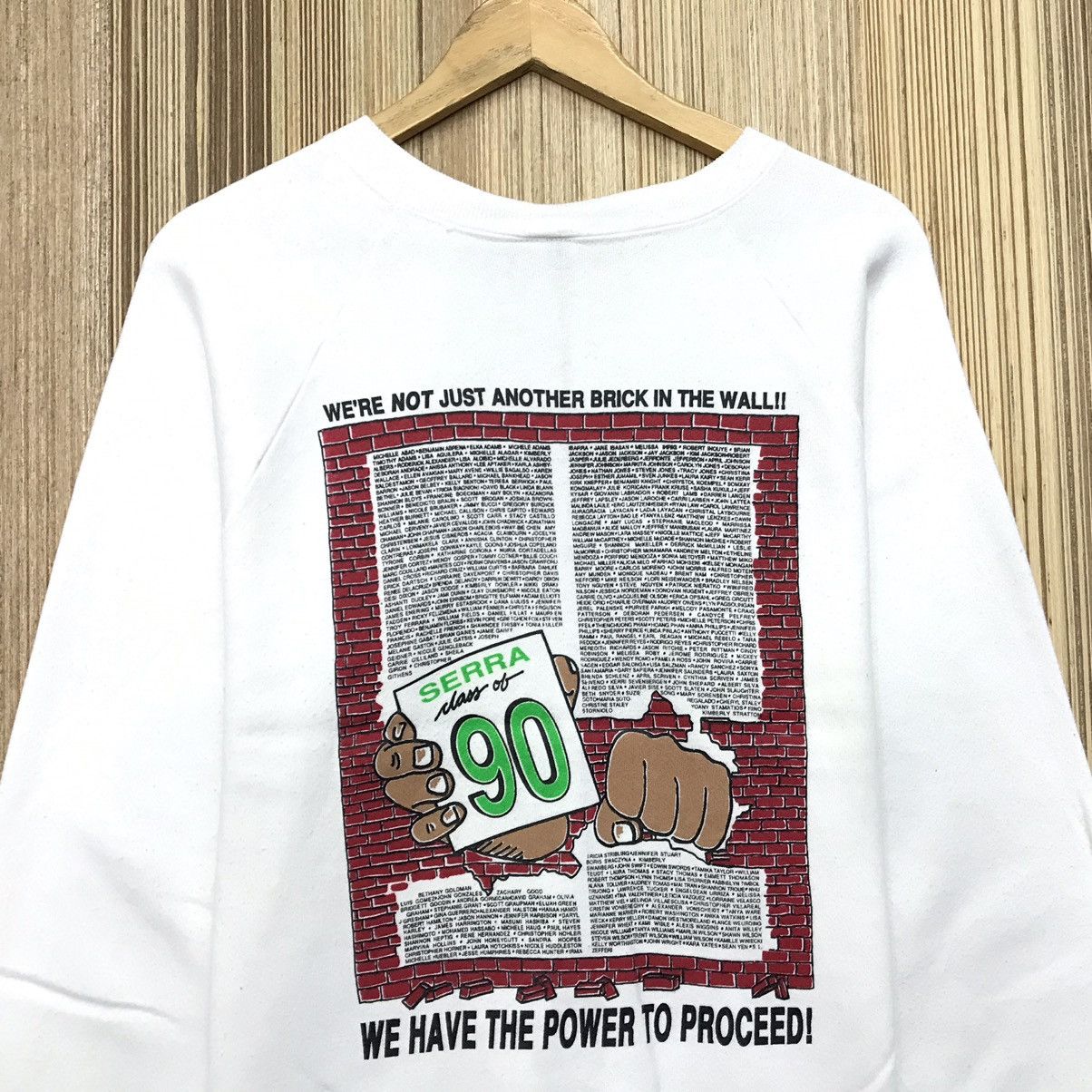 Vintage Vintage 80s Serra 90 Big Logo Sweatshirt Size US M / EU 48-50 / 2 - 3 Thumbnail