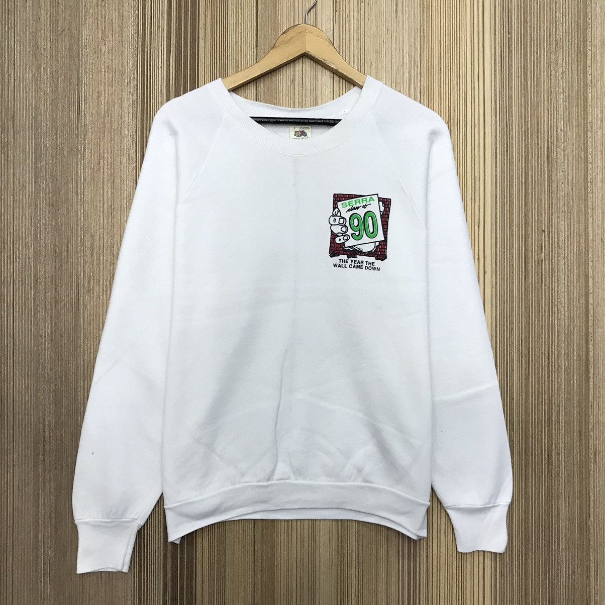 Vintage Vintage 80s Serra 90 Big Logo Sweatshirt Size US M / EU 48-50 / 2 - 2 Thumbnail
