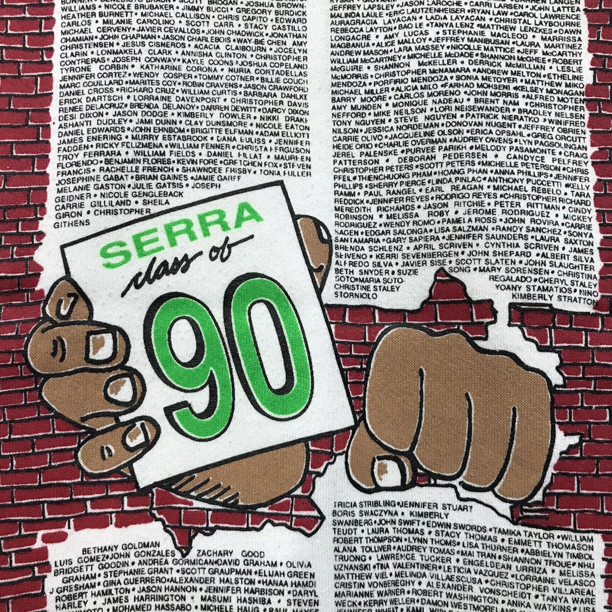 Vintage Vintage 80s Serra 90 Big Logo Sweatshirt Size US M / EU 48-50 / 2 - 7 Thumbnail