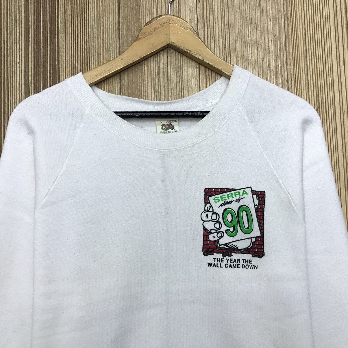 Vintage Vintage 80s Serra 90 Big Logo Sweatshirt Size US M / EU 48-50 / 2 - 4 Thumbnail