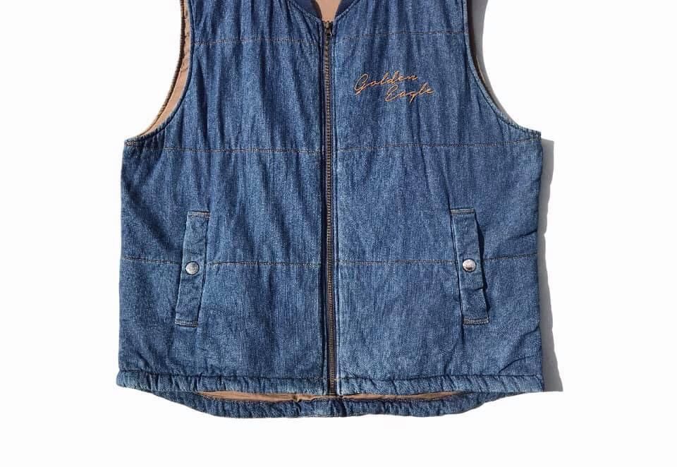 Vintage 🔥Accept Binding Offer🔥 Golden Eagle Denim Vests Size US L / EU 52-54 / 3 - 4 Thumbnail