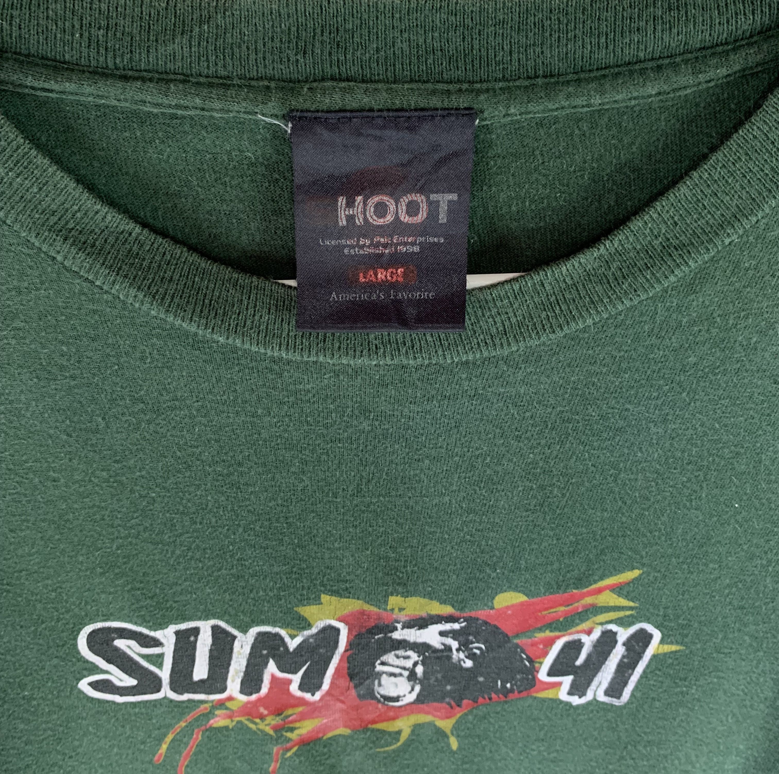 Band Tees × Vintage Sum 41 spellout ape logo punk concert tour vintage shirt Size US L / EU 52-54 / 3 - 5 Thumbnail