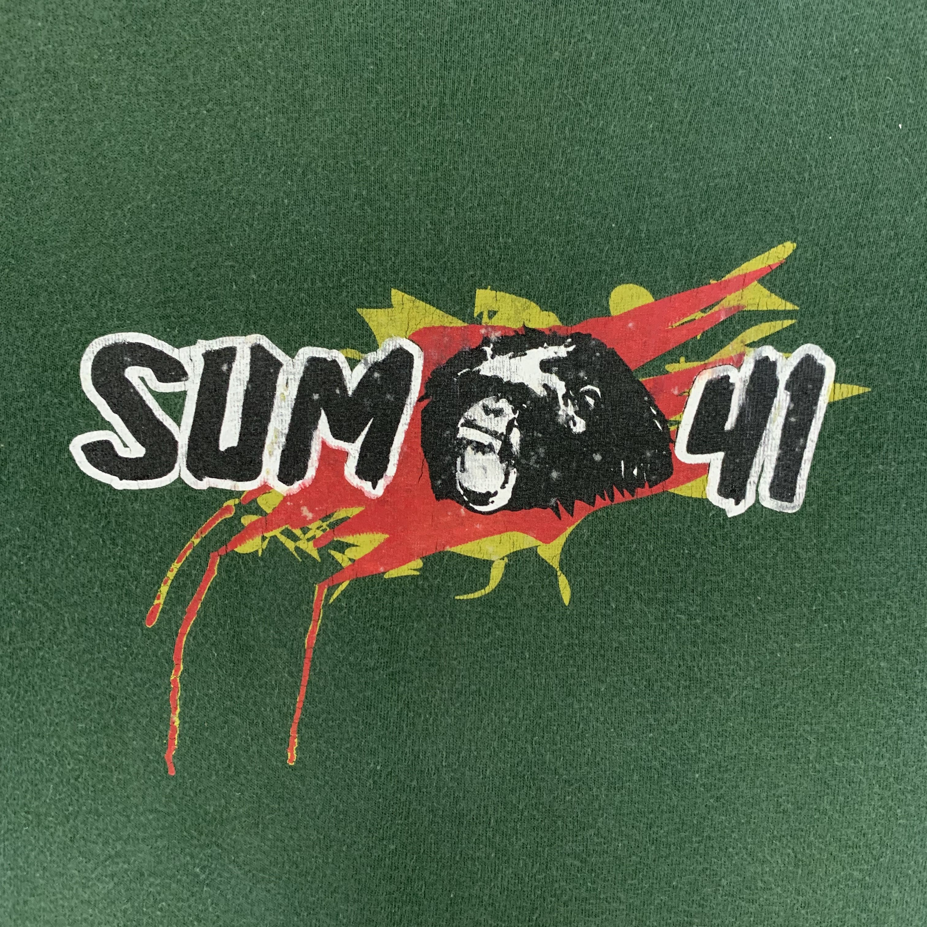 Band Tees × Vintage Sum 41 spellout ape logo punk concert tour vintage shirt Size US L / EU 52-54 / 3 - 3 Thumbnail