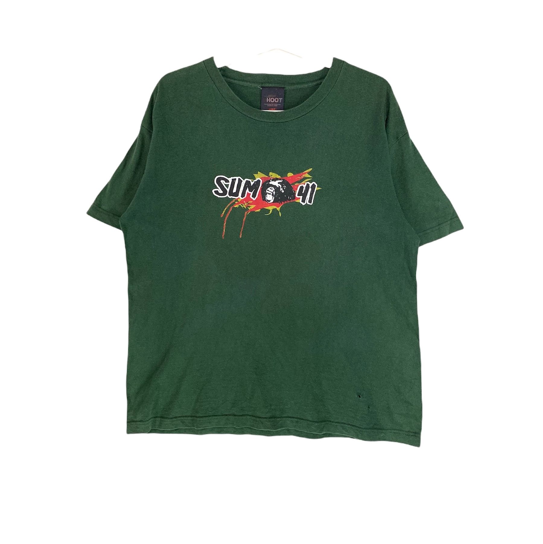 Sum 41 spellout ape logo punk concert tour vintage shirt