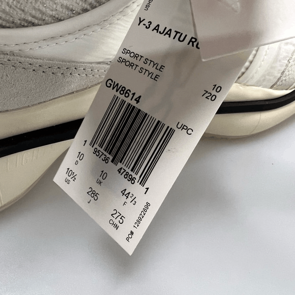 Adidas × Y-3 Y-3 Adidas Ajatu Run Sneakers White Grey Men’s 10.5 $350 Size US 10.5 / EU 43-44 - 8 Thumbnail