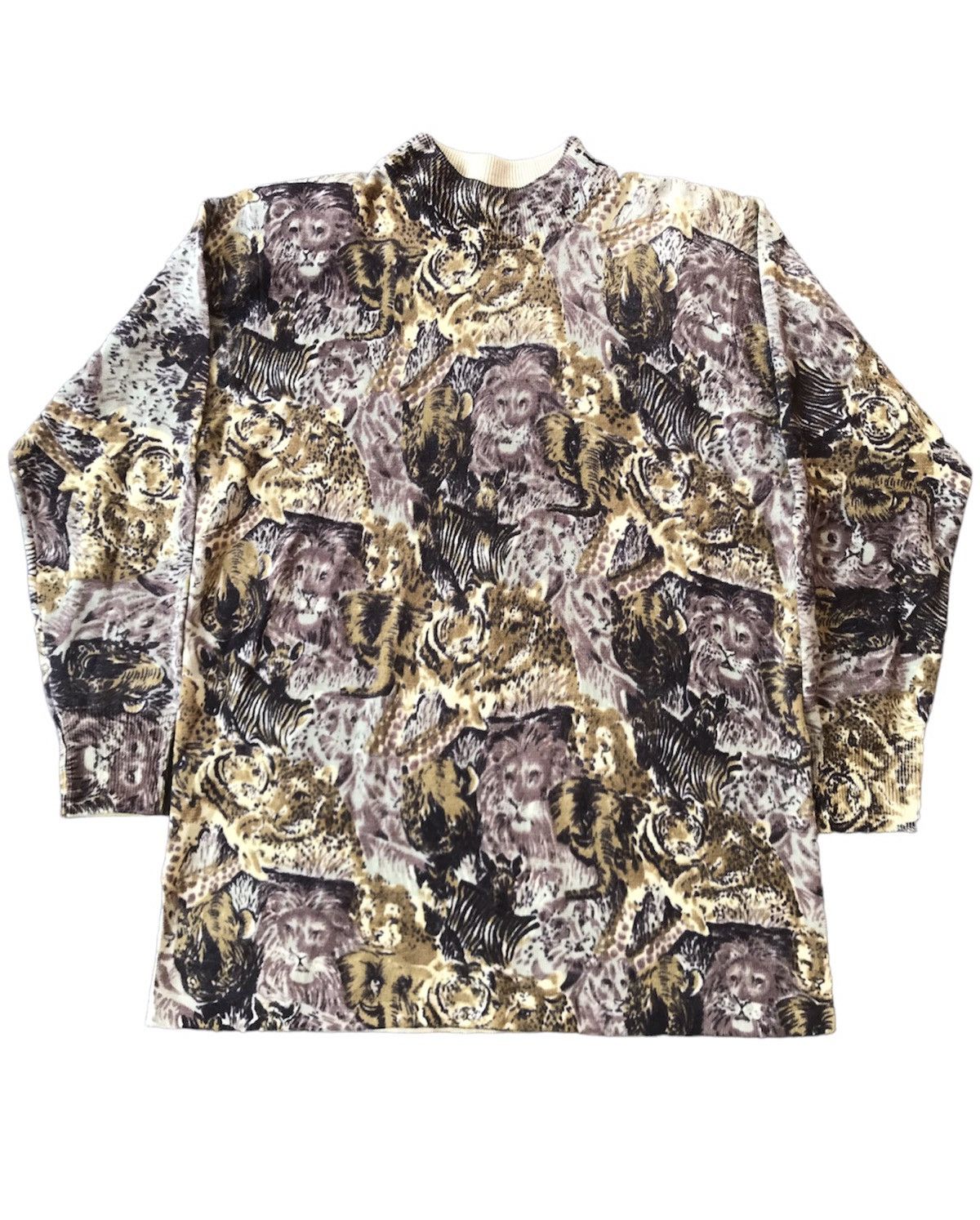 VINTAGE KNIT ALL OVER PRINT LIKE JEAN PAUL GAULTIER STYLE