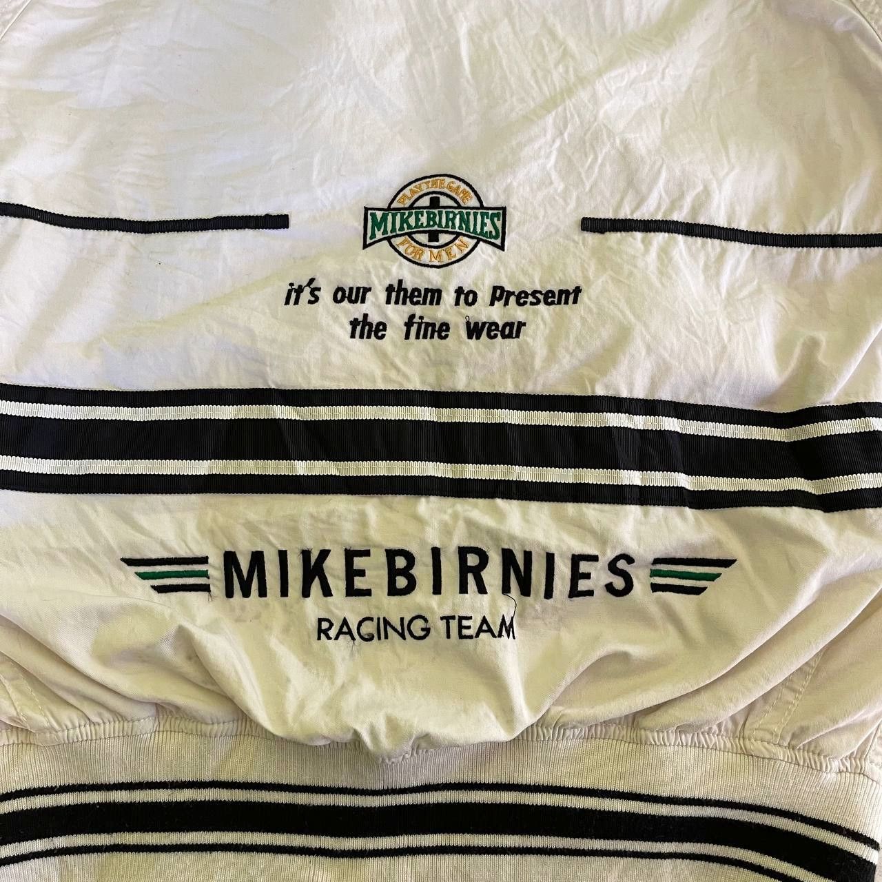 Japanese Brand Vintage MB Mike Birnies Racing Team Bomber Jacket Size US M / EU 48-50 / 2 - 12 Thumbnail