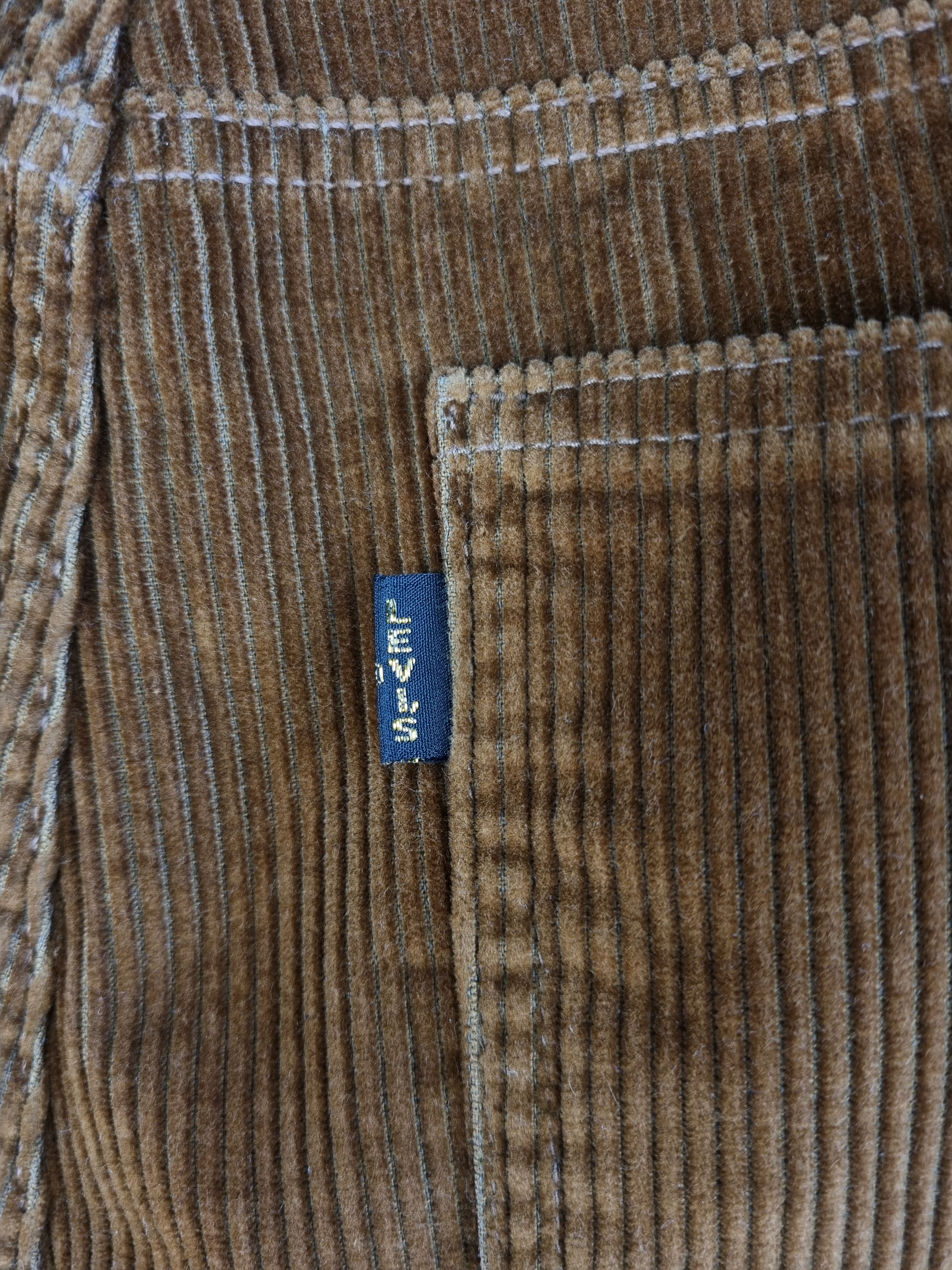 Levi's × Levi's Vintage Clothing × Vintage Rare Levis big E Corduroy Black Tab Brown Pants Earth Tone Size US 34 / EU 50 - 15 Thumbnail