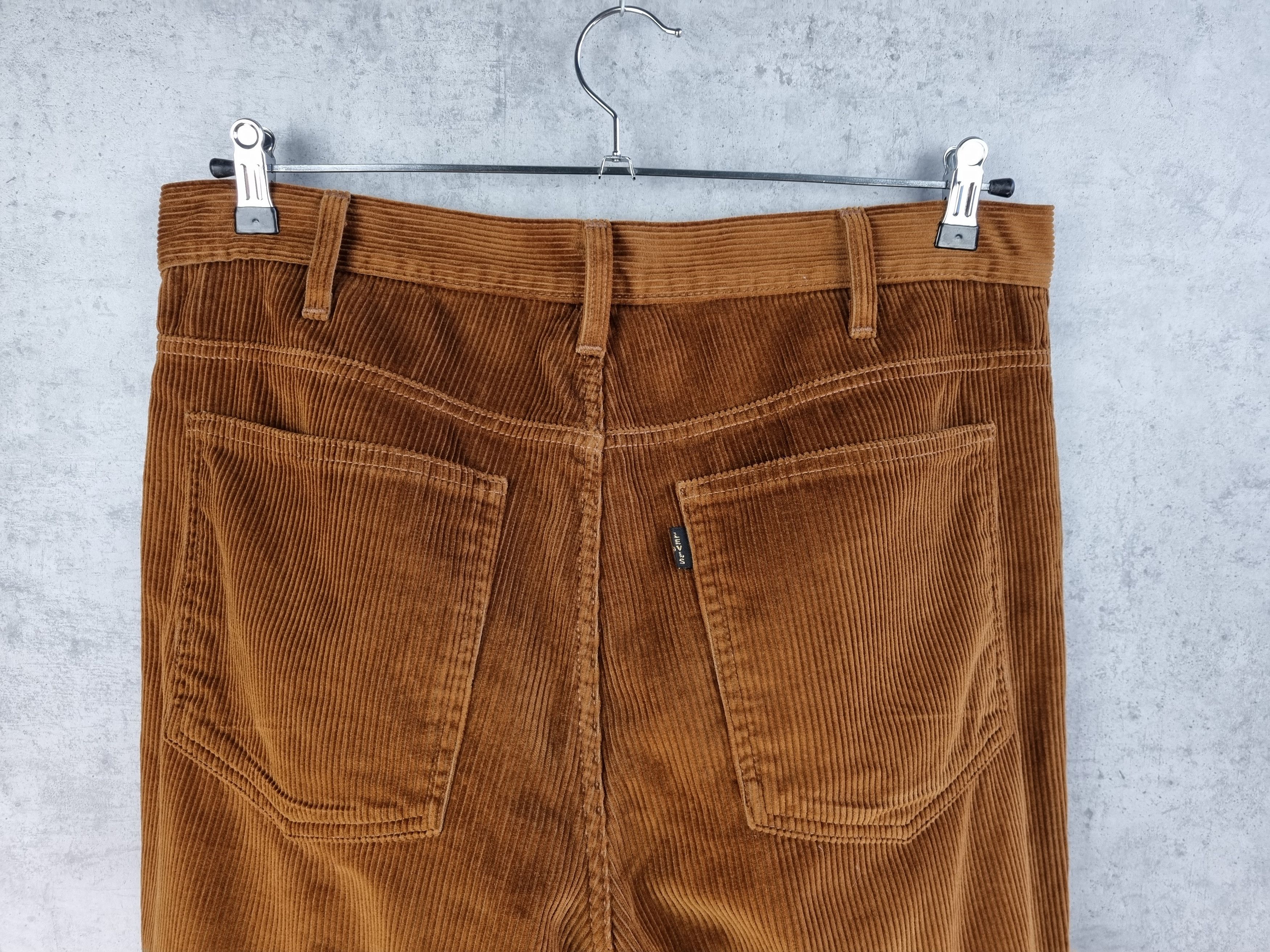 Levi's × Levi's Vintage Clothing × Vintage Rare Levis big E Corduroy Black Tab Brown Pants Earth Tone Size US 34 / EU 50 - 7 Thumbnail