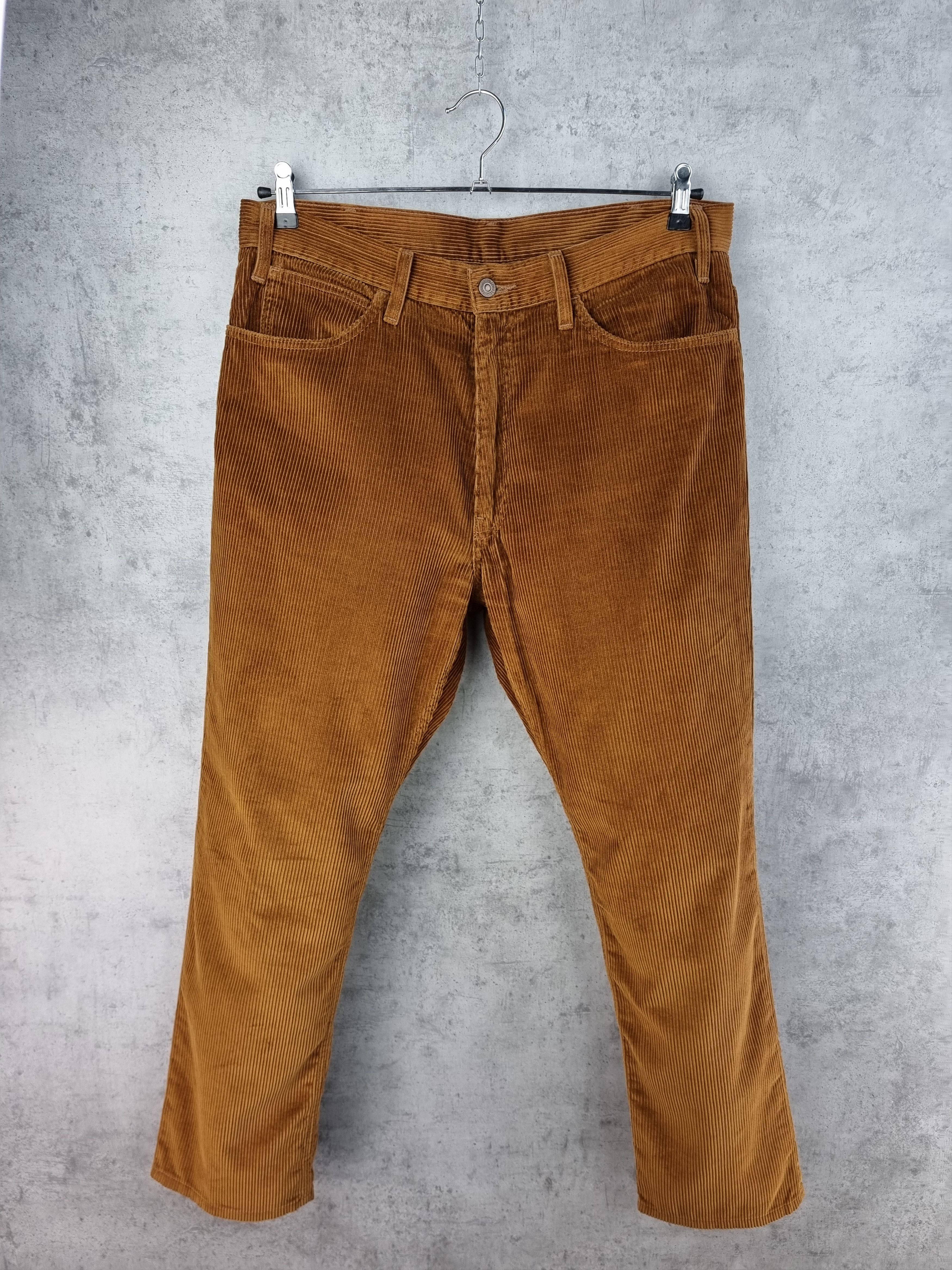 Levi's × Levi's Vintage Clothing × Vintage Rare Levis big E Corduroy Black Tab Brown Pants Earth Tone Size US 34 / EU 50 - 17 Thumbnail