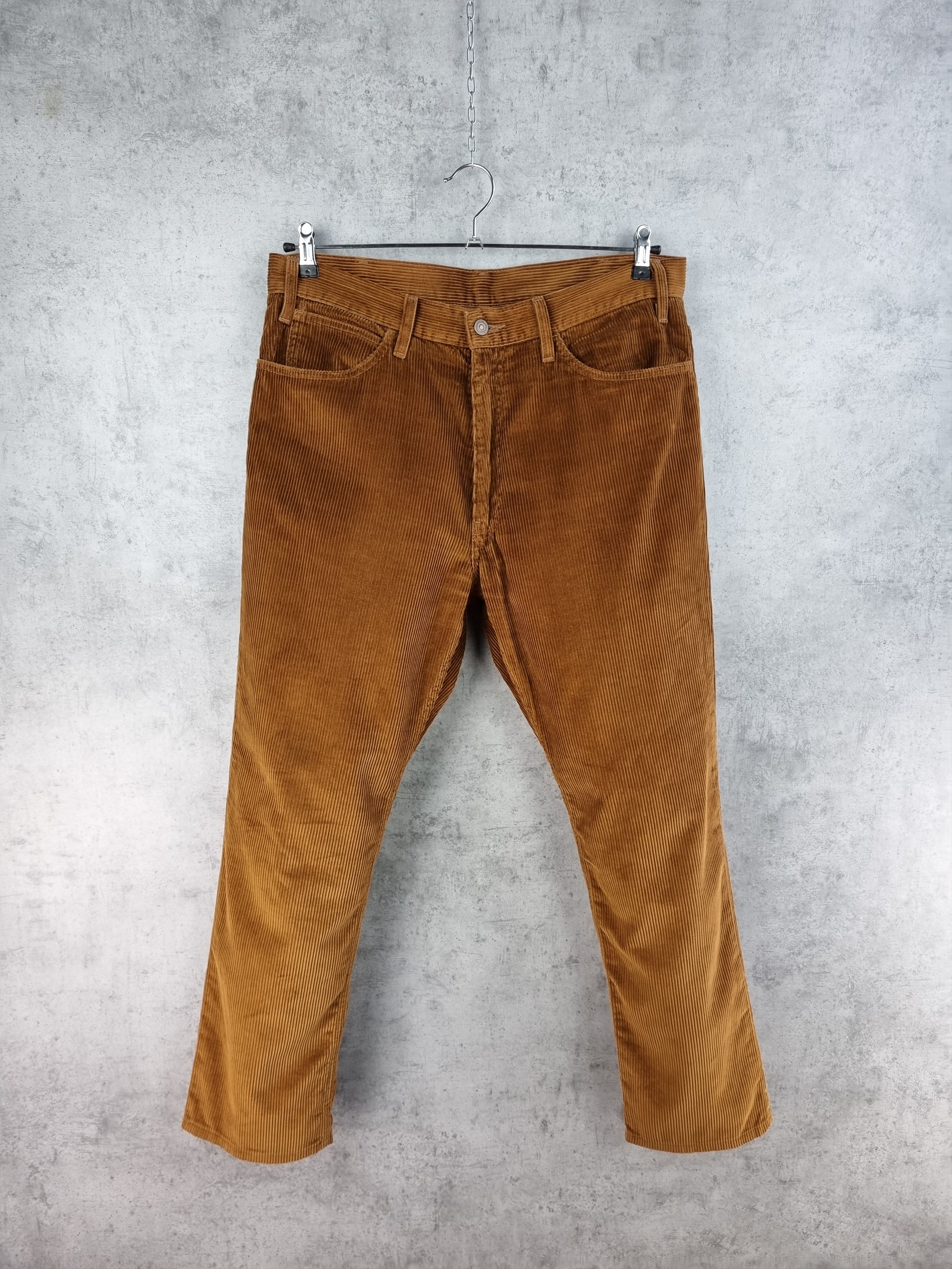Levi's × Levi's Vintage Clothing × Vintage Rare Levis big E Corduroy Black Tab Brown Pants Earth Tone Size US 34 / EU 50 - 2 Thumbnail