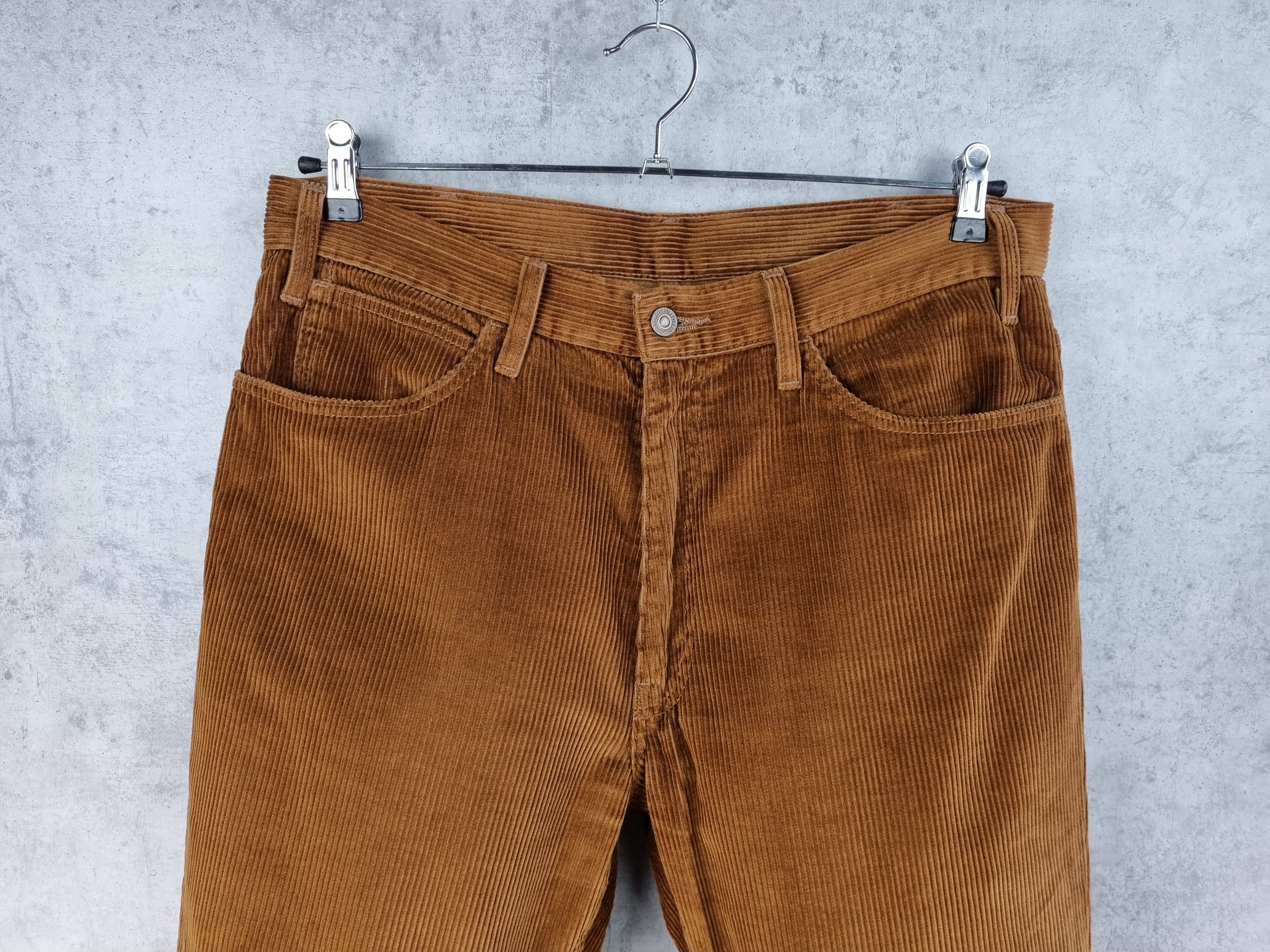 Levi's × Levi's Vintage Clothing × Vintage Rare Levis big E Corduroy Black Tab Brown Pants Earth Tone Size US 34 / EU 50 - 6 Thumbnail