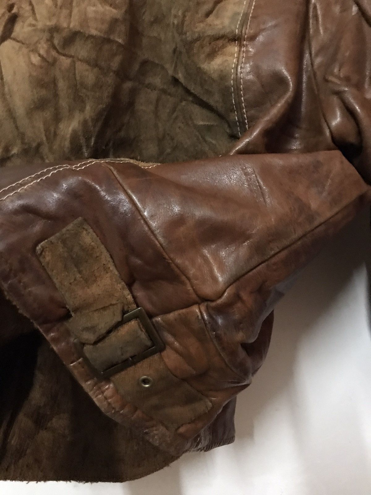 Vintage 🔥rare🔥 vintage Pioneer shearling leather jacket Size US L / EU 52-54 / 3 - 7 Thumbnail