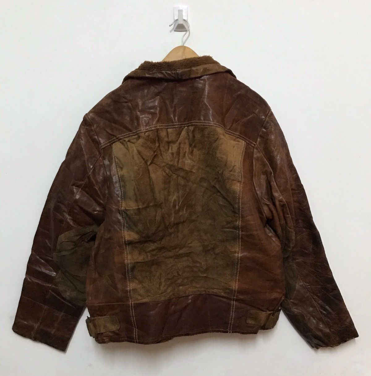 Vintage 🔥rare🔥 vintage Pioneer shearling leather jacket Size US L / EU 52-54 / 3 - 8 Thumbnail