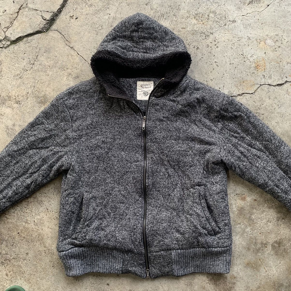Japanese Brand Nylaus zipper sweater fleece inside Size US L / EU 52-54 / 3 - 6 Thumbnail