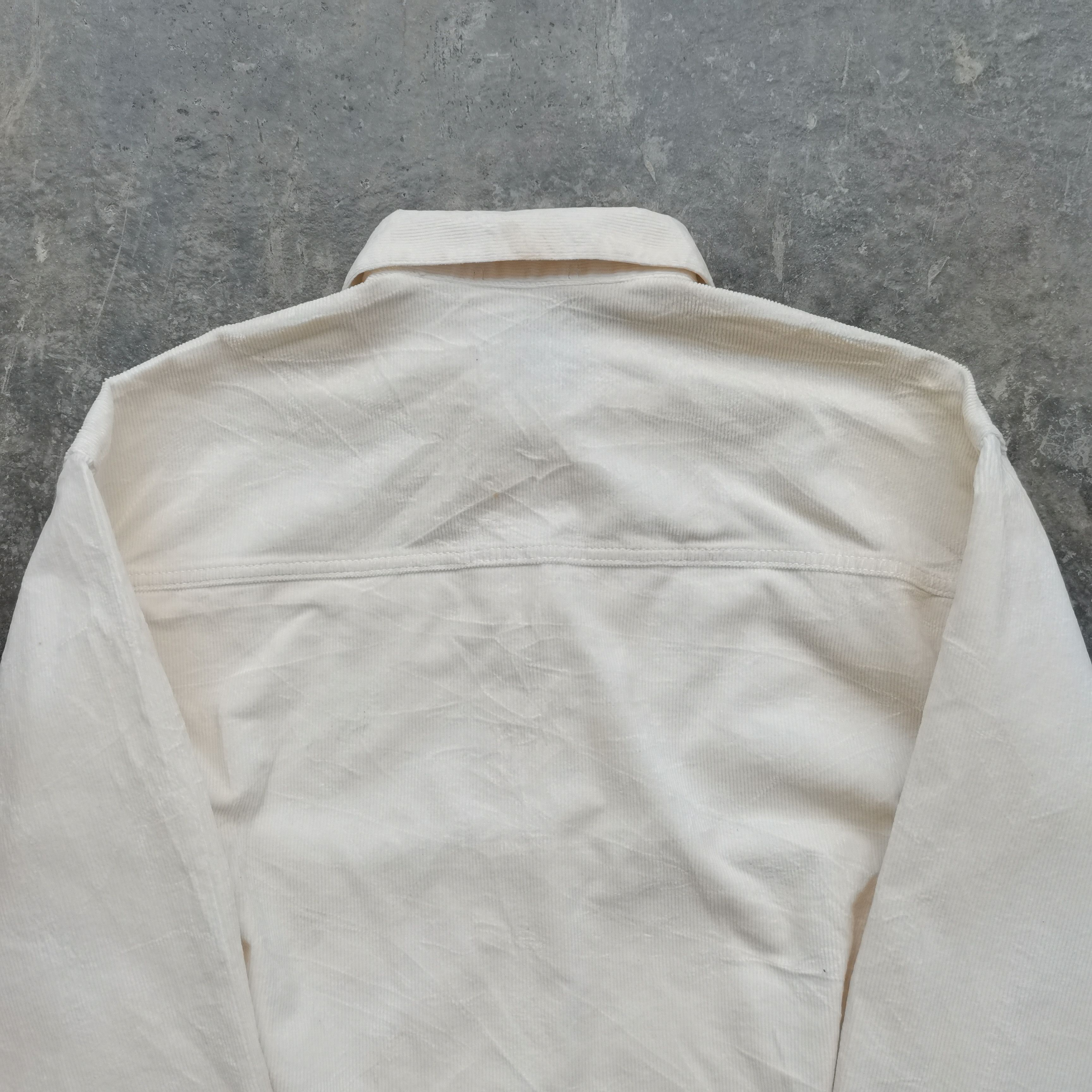 Japanese Brand Uniqlo Cropped Button Up Corduroy Jacket Size US L / EU 52-54 / 3 - 8 Thumbnail
