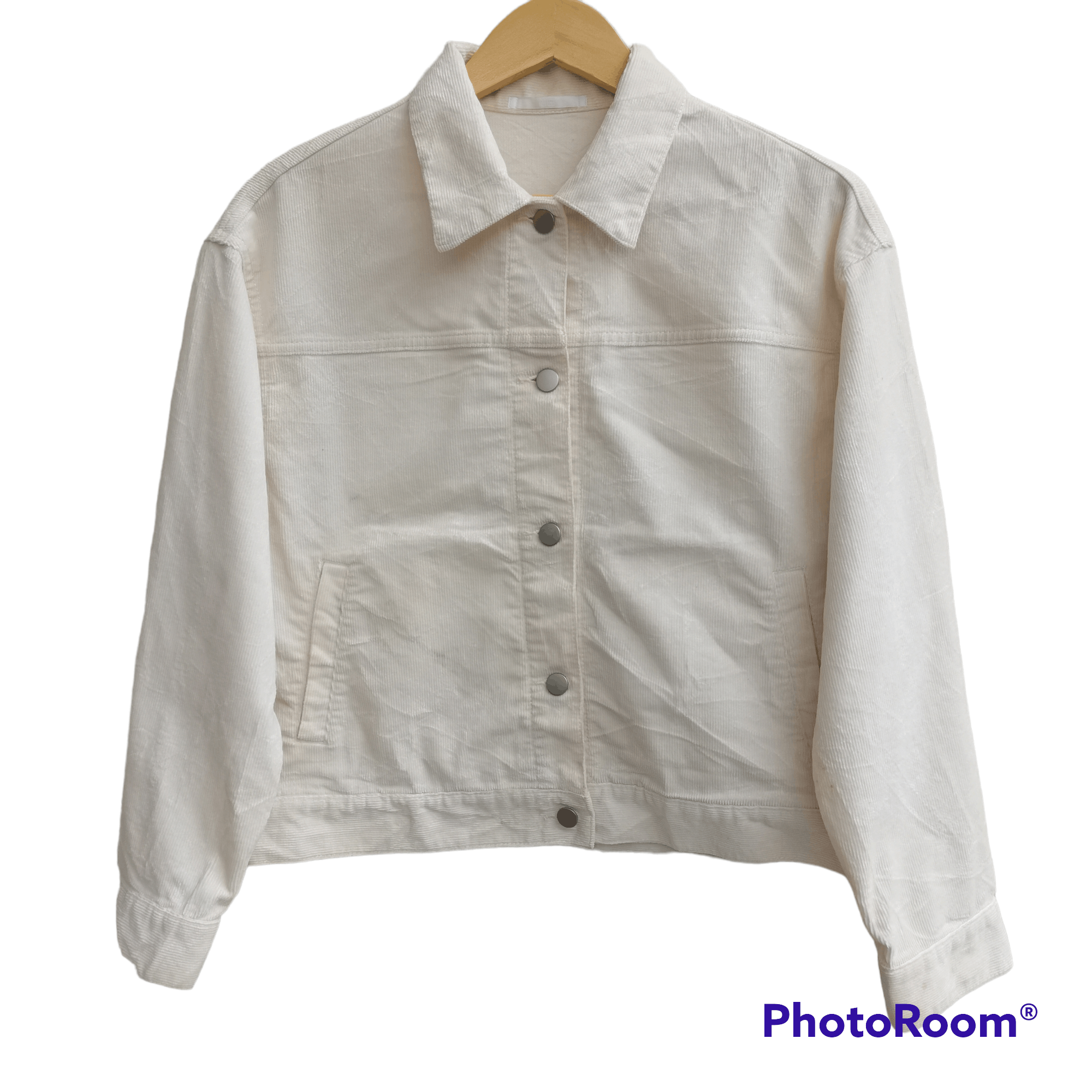 Japanese Brand Uniqlo Cropped Button Up Corduroy Jacket Size US L / EU 52-54 / 3 - 1 Thumbnail
