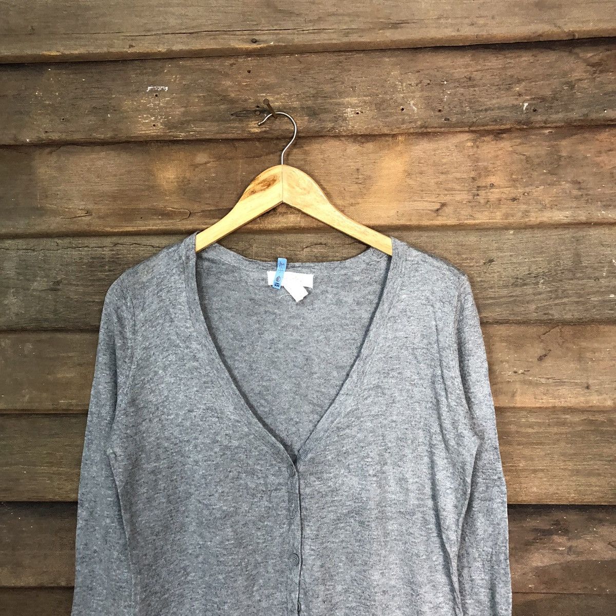 Forever 21 Forever 21 japan Grey thin knitwear Cardigan #7231 Size S / US 4 / IT 40 - 2 Thumbnail