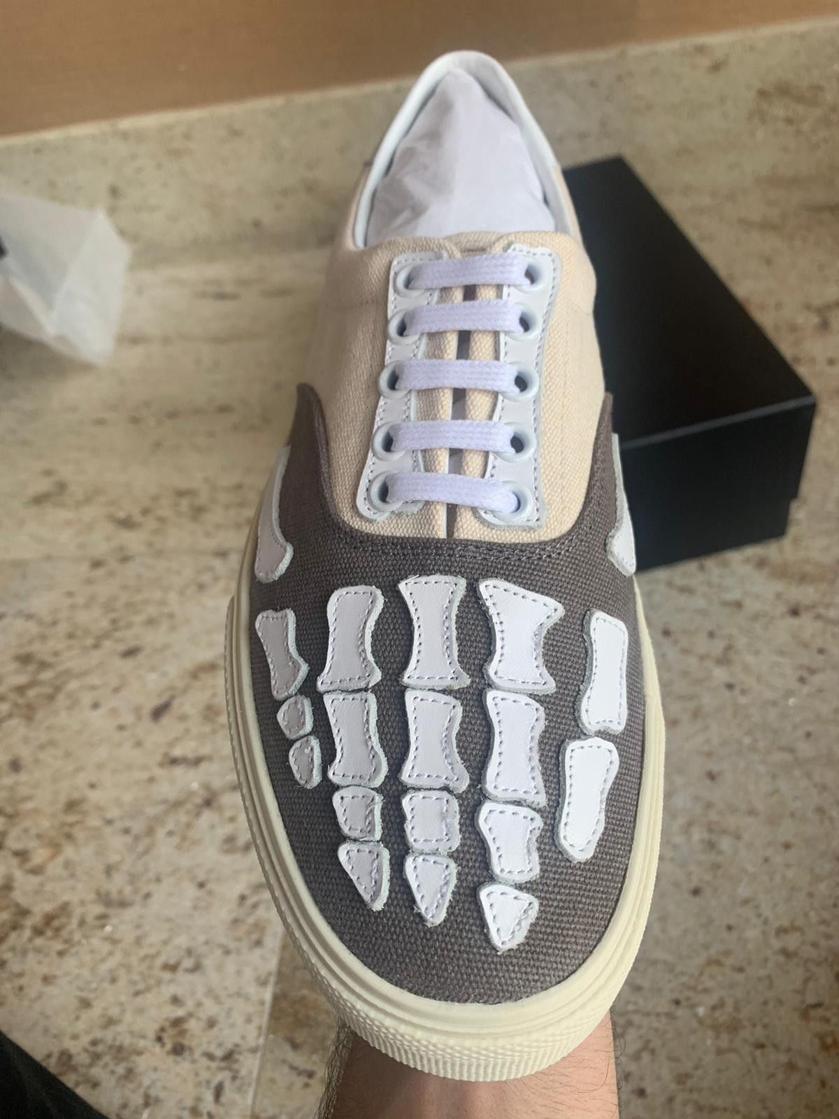 Amiri Skeleton Slip On Sneakers Size US 7 / EU 40 - 10 Thumbnail