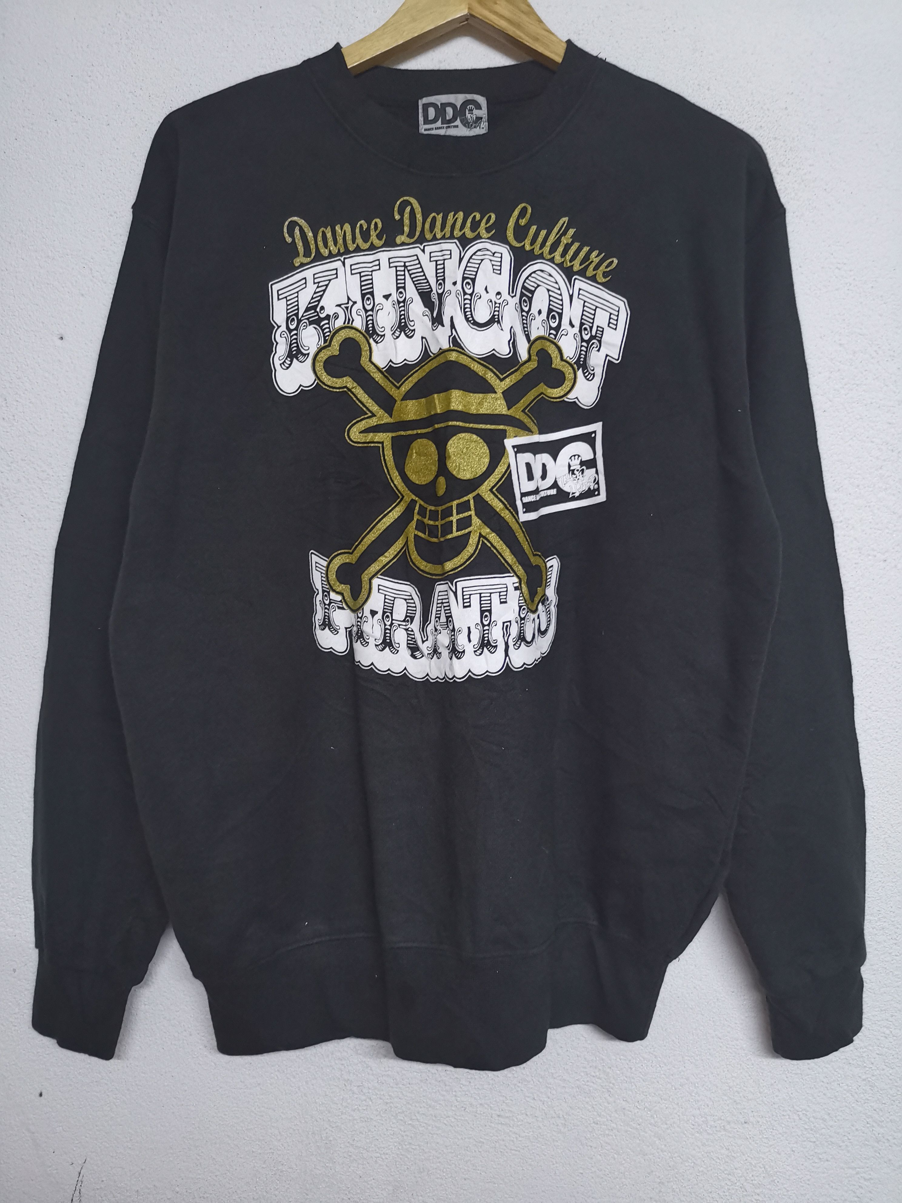 image of Designer Ddc King Of Pirates Sweatshirt in Black, Men's (Size Large)