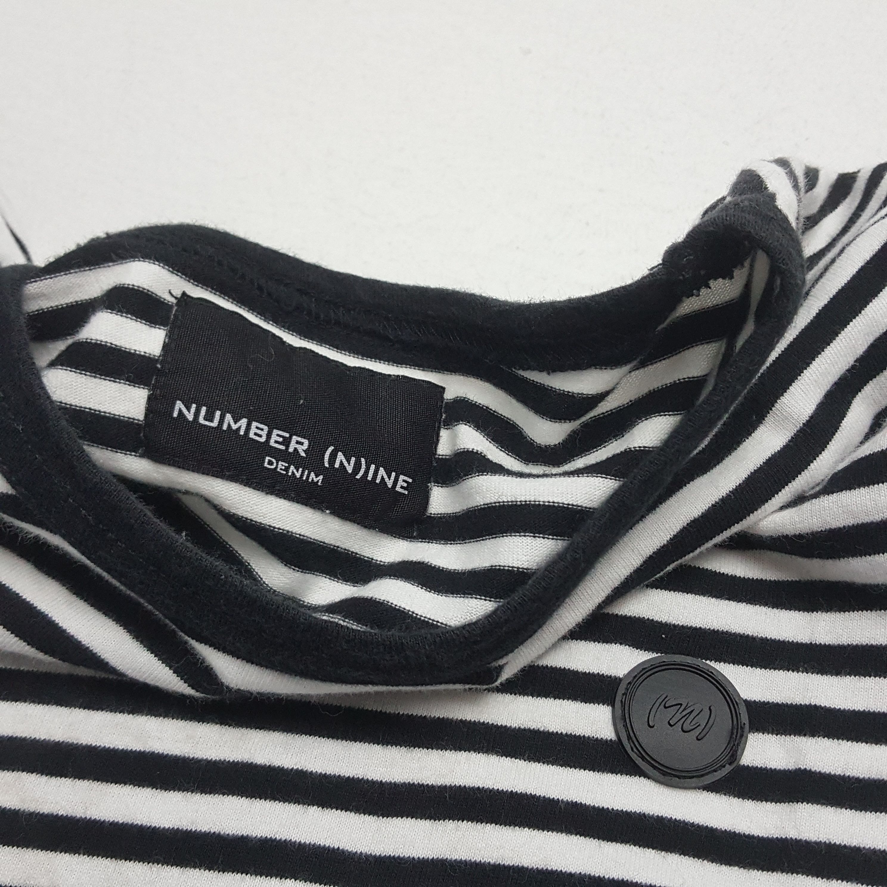 Japanese Brand × Number (N)ine × Vintage Vintage Number (N)ine Japanese brand strip design t-shirt Size US M / EU 48-50 / 2 - 12 Thumbnail