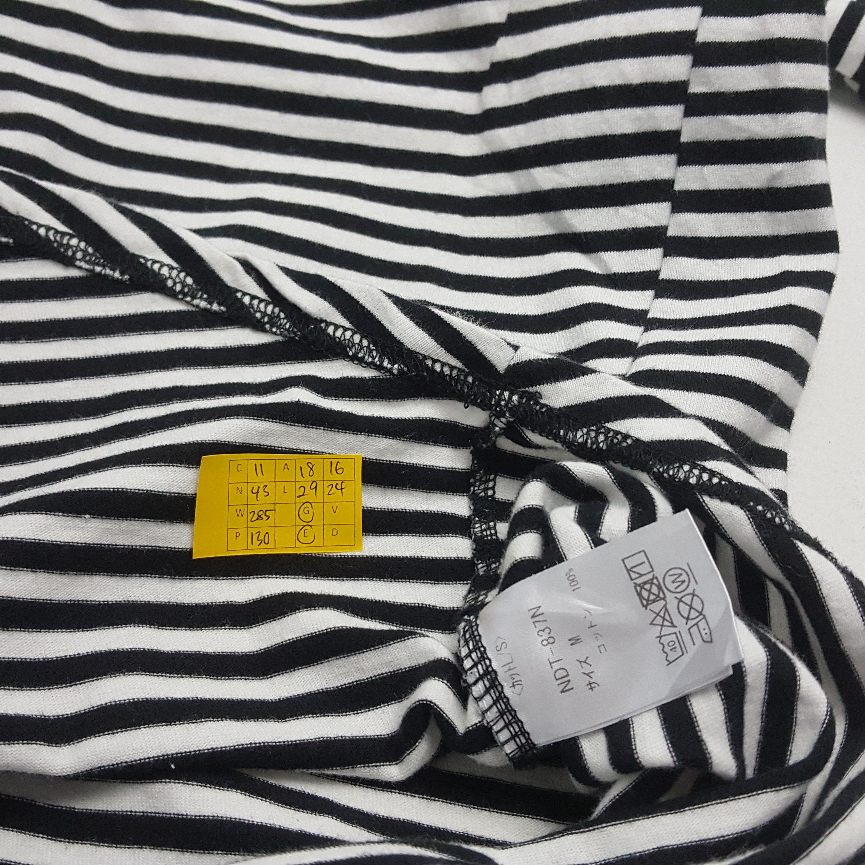 Japanese Brand × Number (N)ine × Vintage Vintage Number (N)ine Japanese brand strip design t-shirt Size US M / EU 48-50 / 2 - 11 Thumbnail