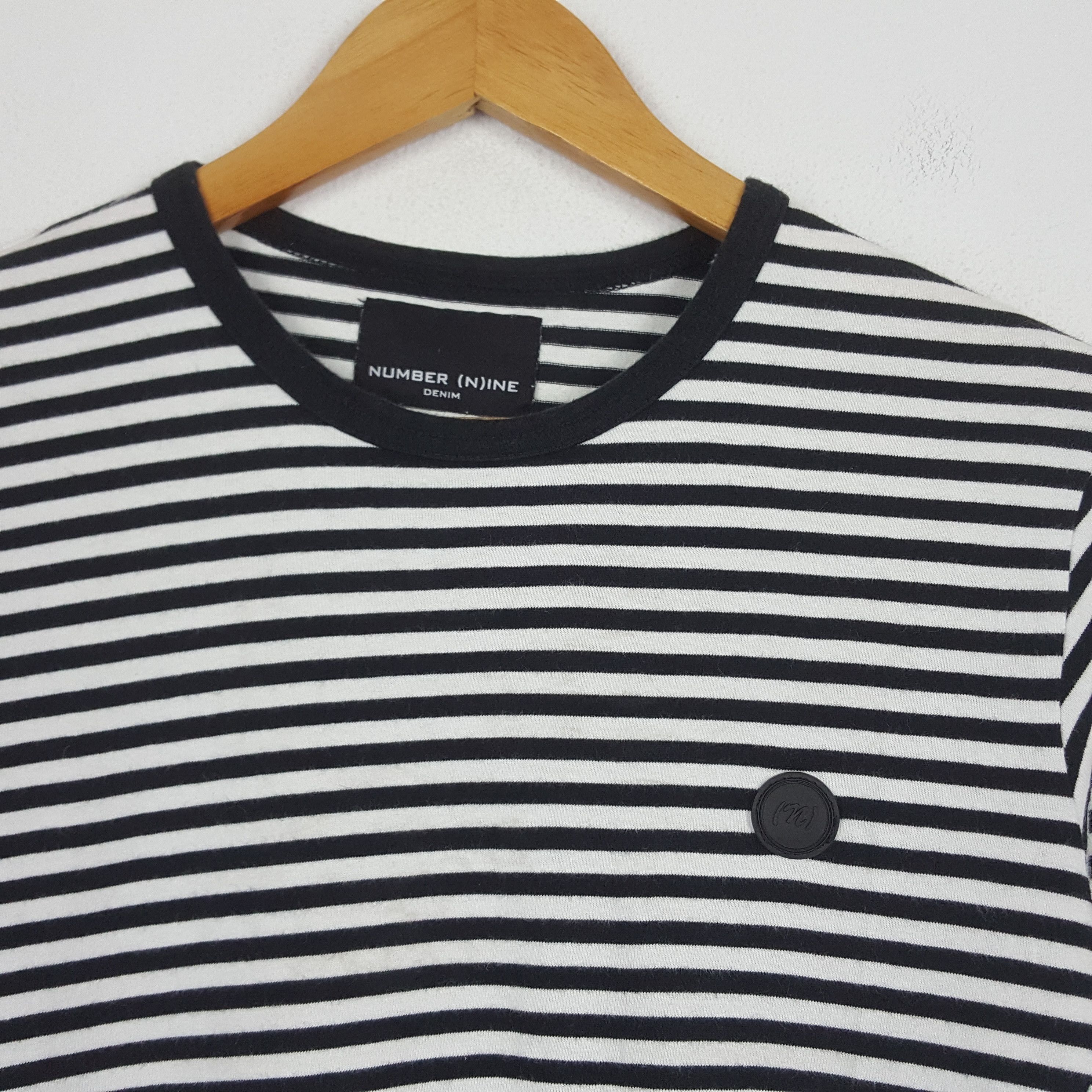 Japanese Brand × Number (N)ine × Vintage Vintage Number (N)ine Japanese brand strip design t-shirt Size US M / EU 48-50 / 2 - 2 Thumbnail