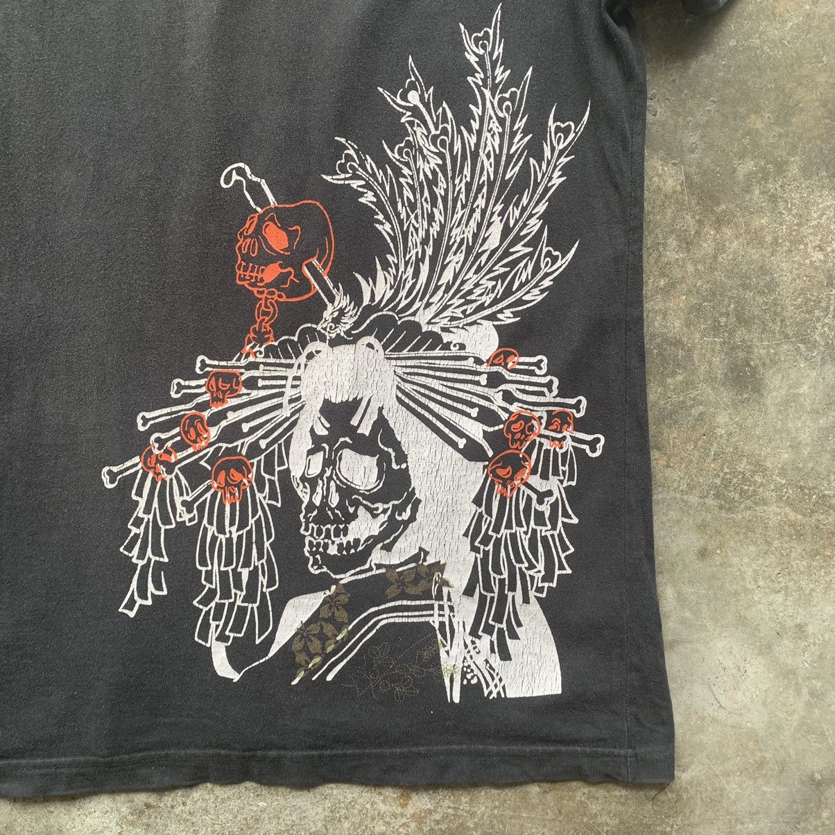 Japanese Brand Ganthree by Marie skull japanese traditional image Size US XL / EU 56 / 4 - 2 Thumbnail