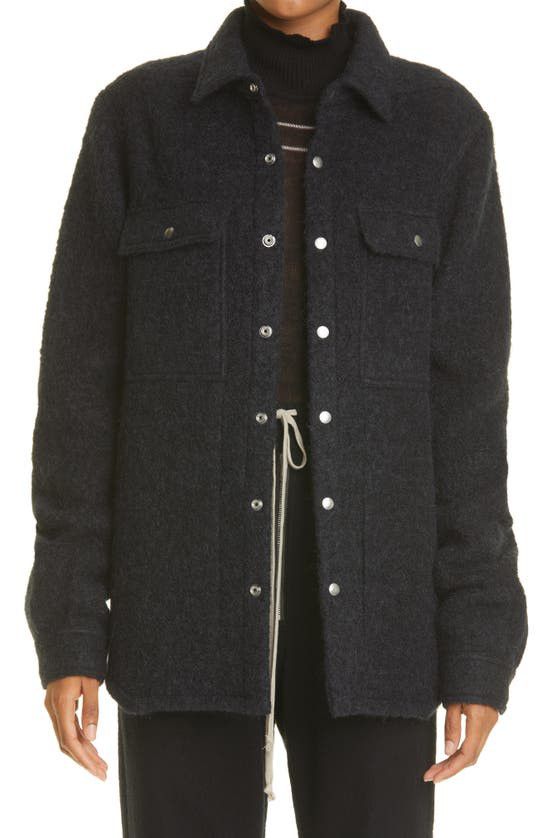 Rick Owens FW21 Alpaca/Mohair Outershirt Size US M / EU 48-50 / 2 - 15 Thumbnail