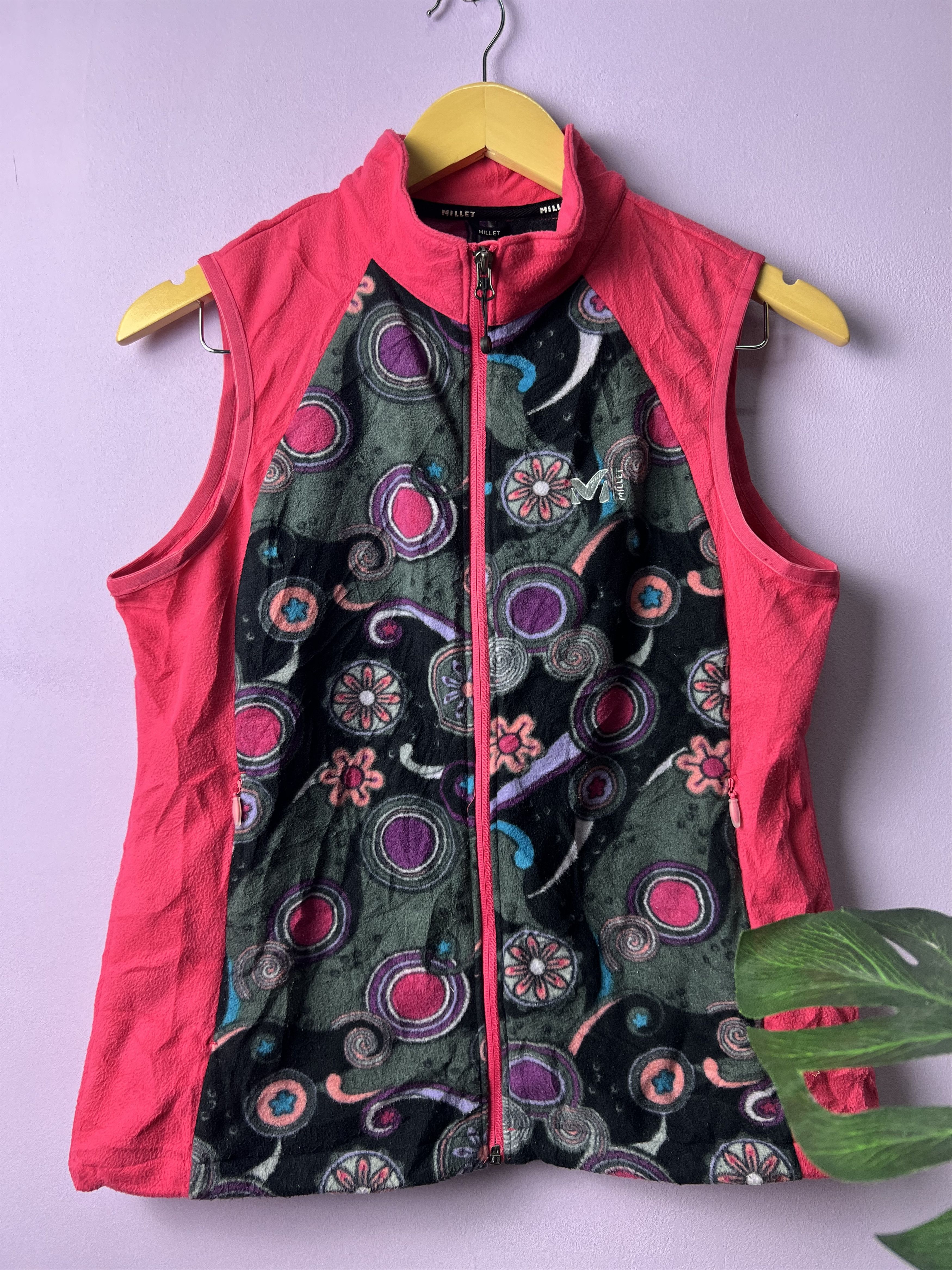 Japanese Brand 🔥Millet Printed Fleece Vests Size S / US 4 / IT 40 - 2 Thumbnail